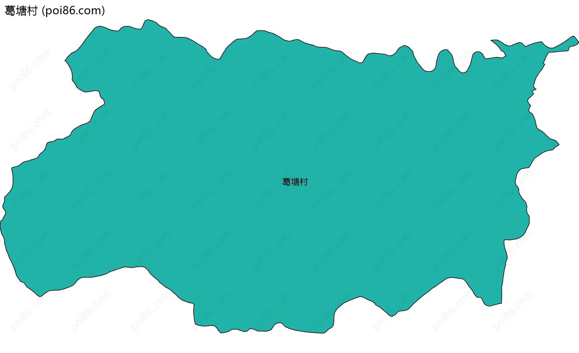 葛塘村边界地图