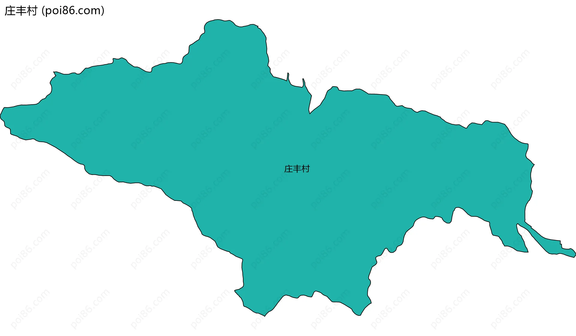 庄丰村边界地图