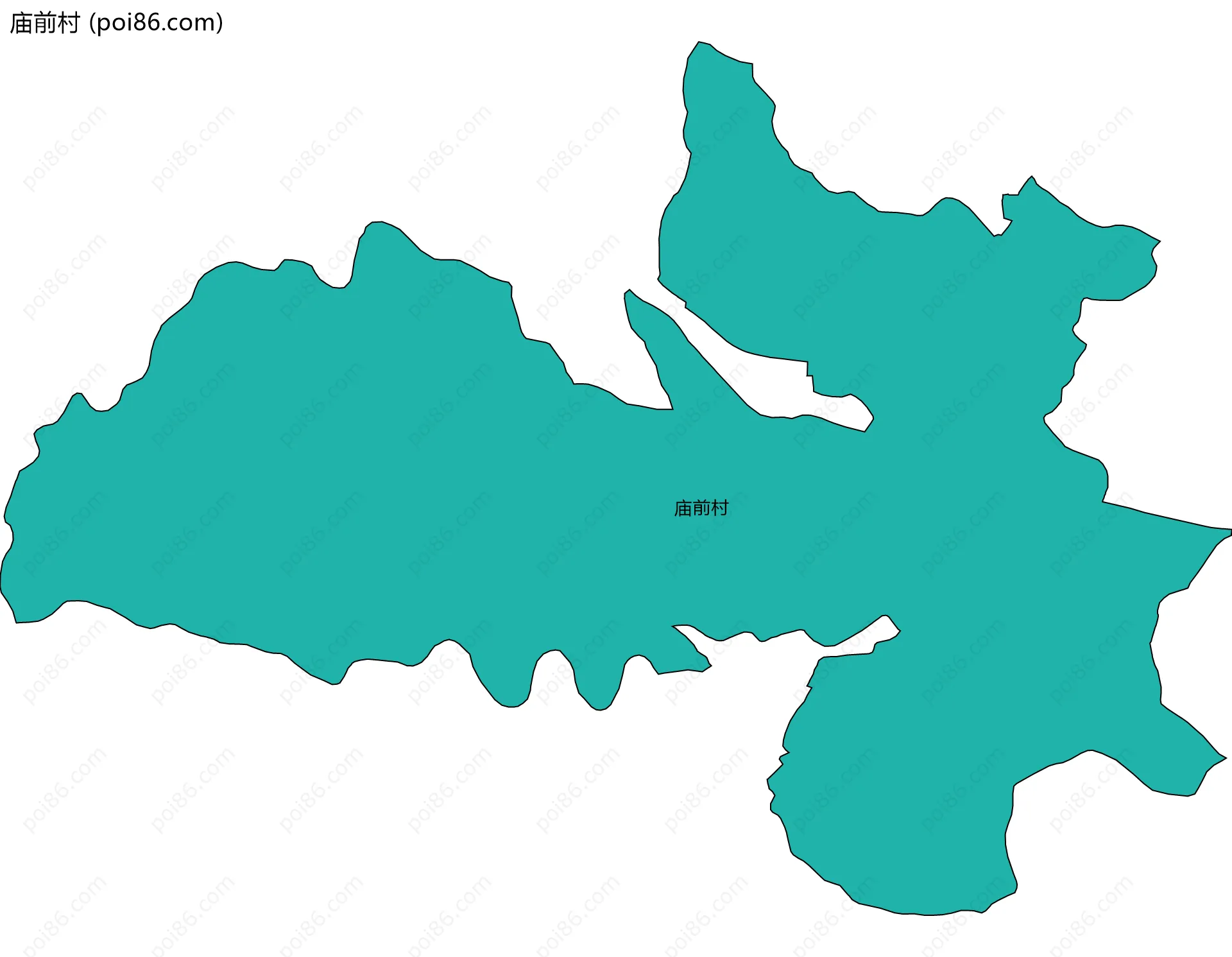 庙前村边界地图