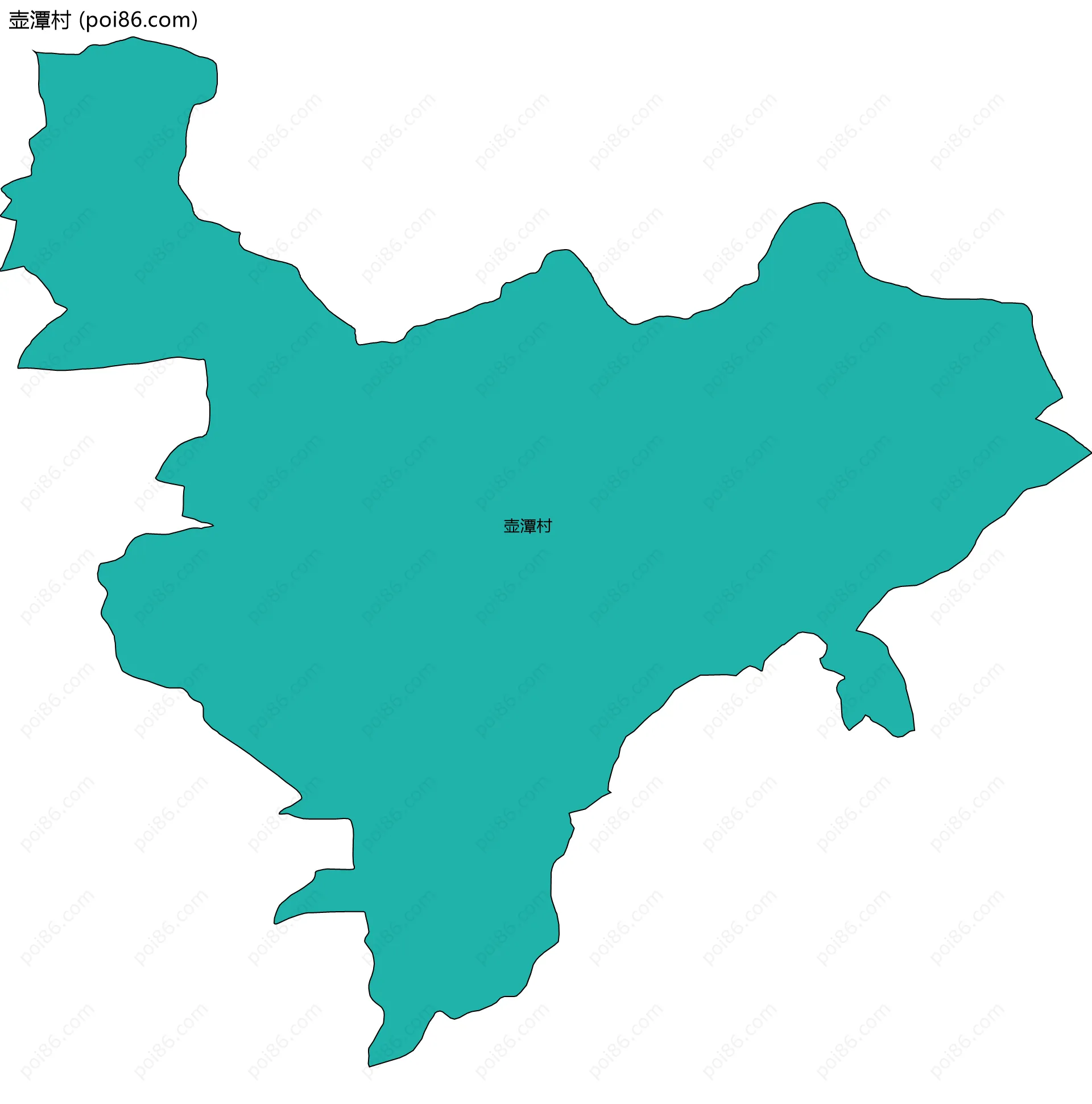 壶潭村边界地图