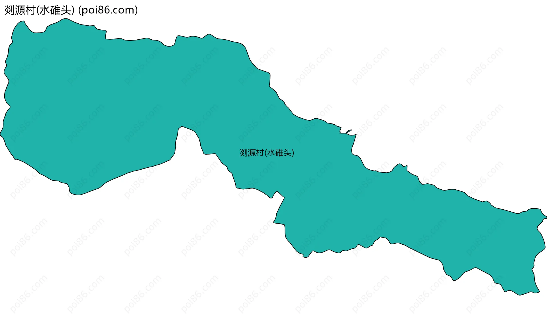 剡源村(水碓头)边界地图