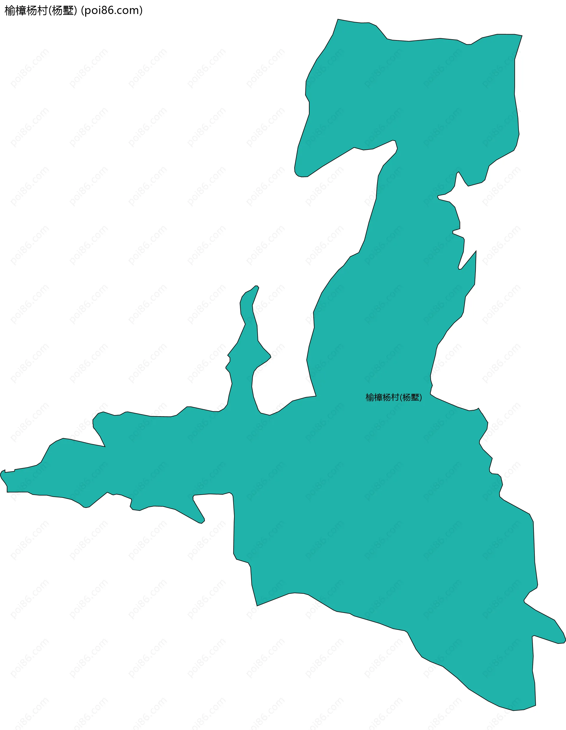 榆樟杨村(杨墅)边界地图