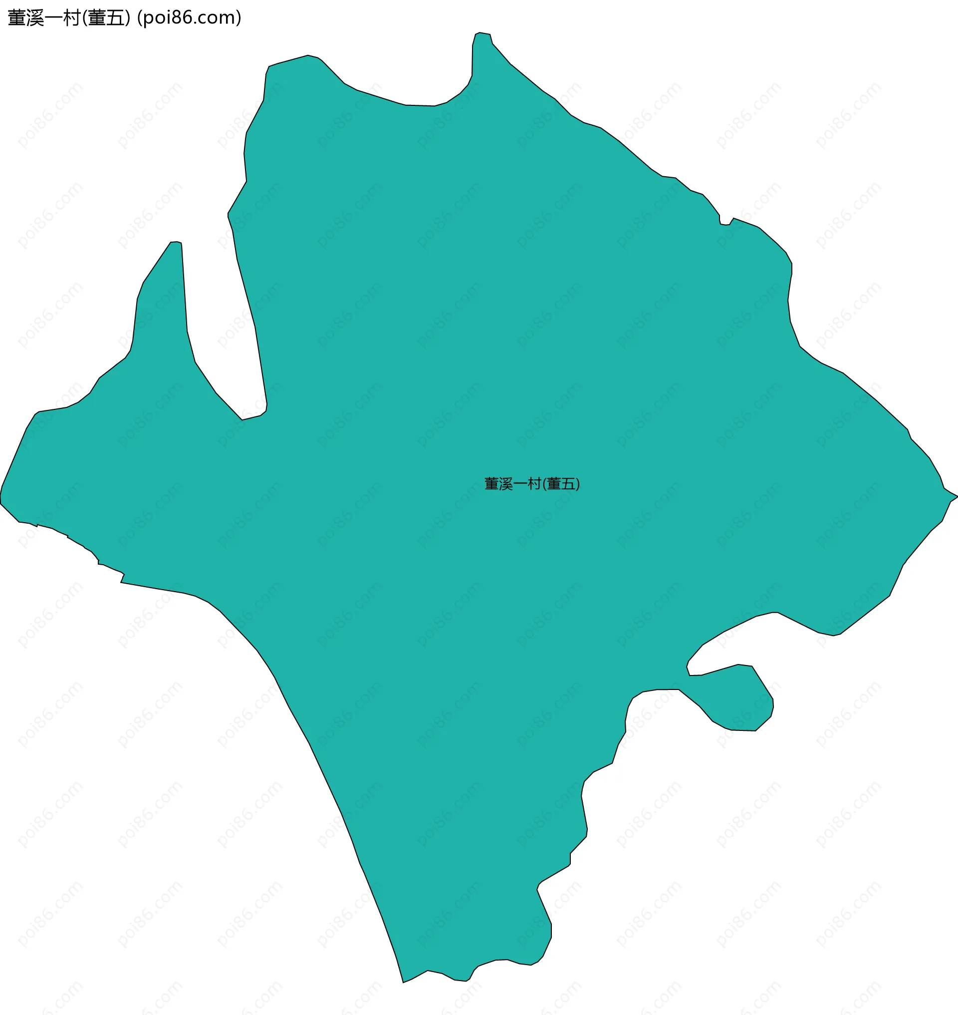董溪一村(董五)边界地图