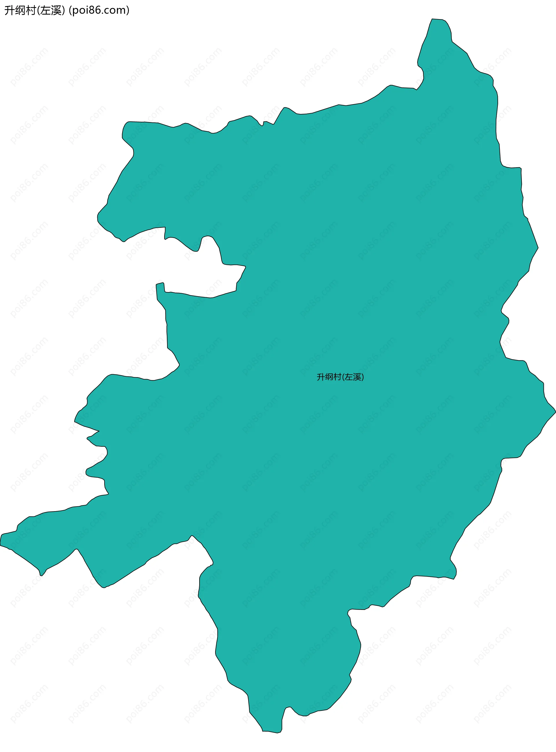 升纲村(左溪)边界地图