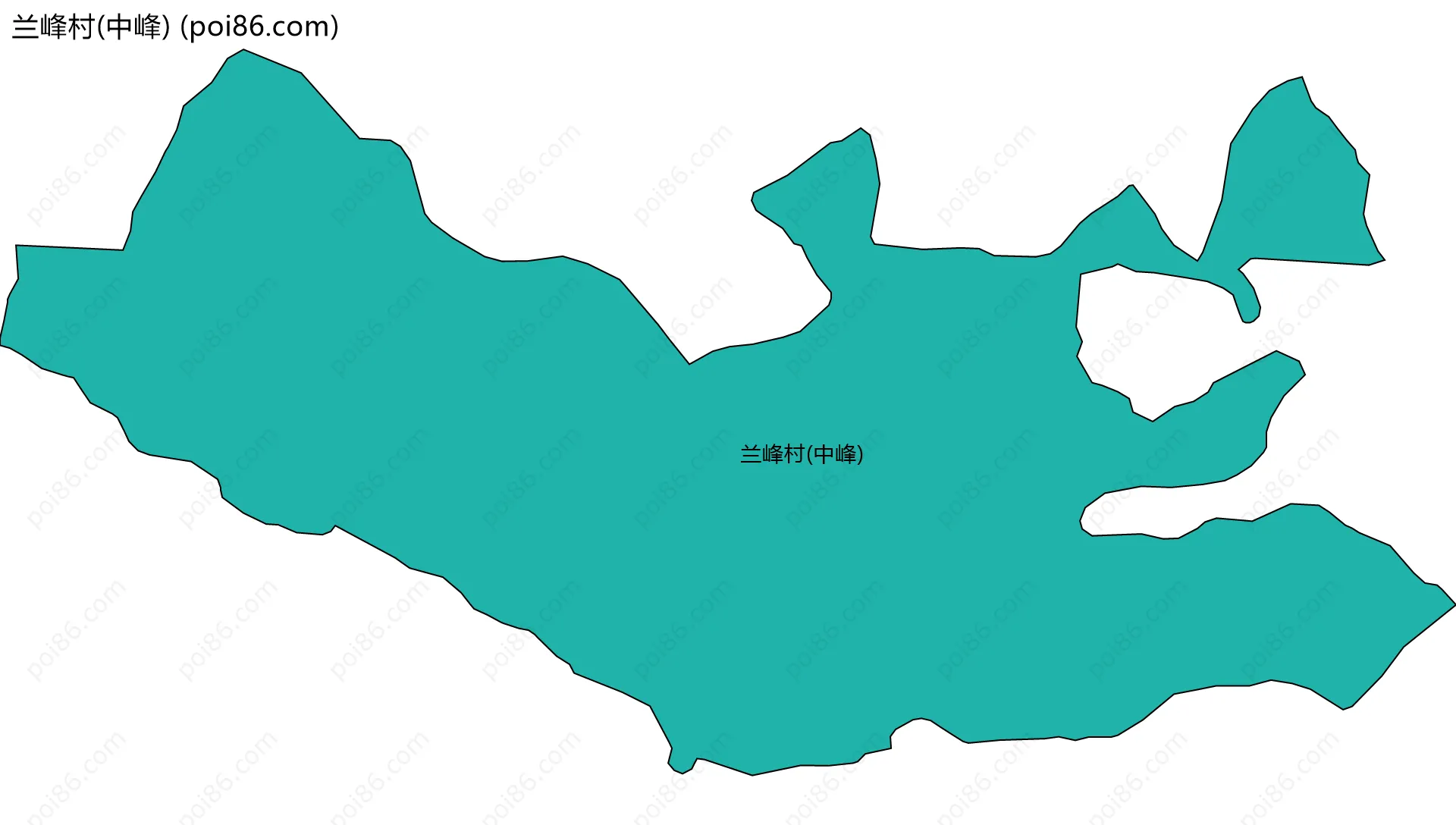 兰峰村(中峰)边界地图