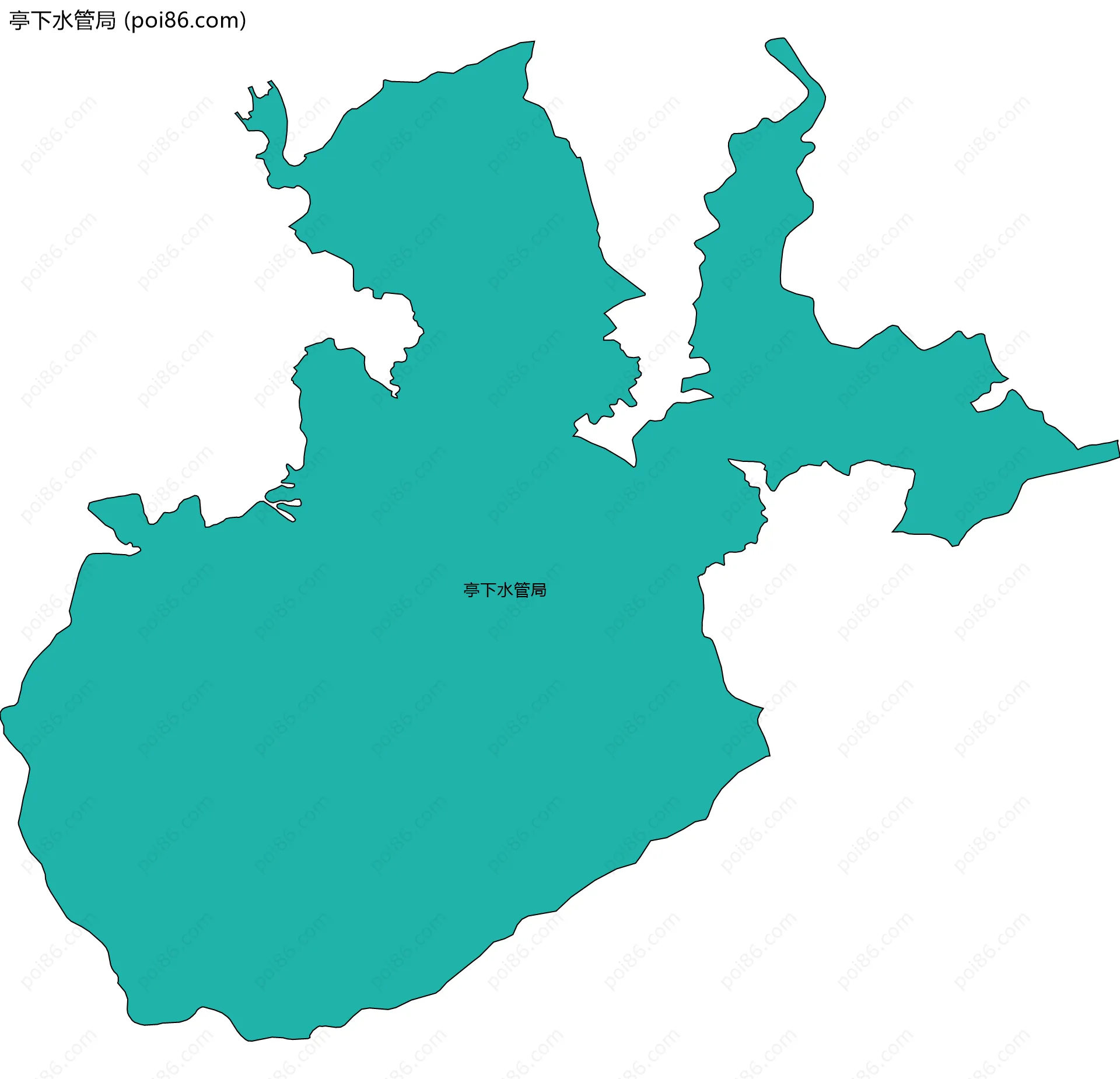 亭下水管局边界地图