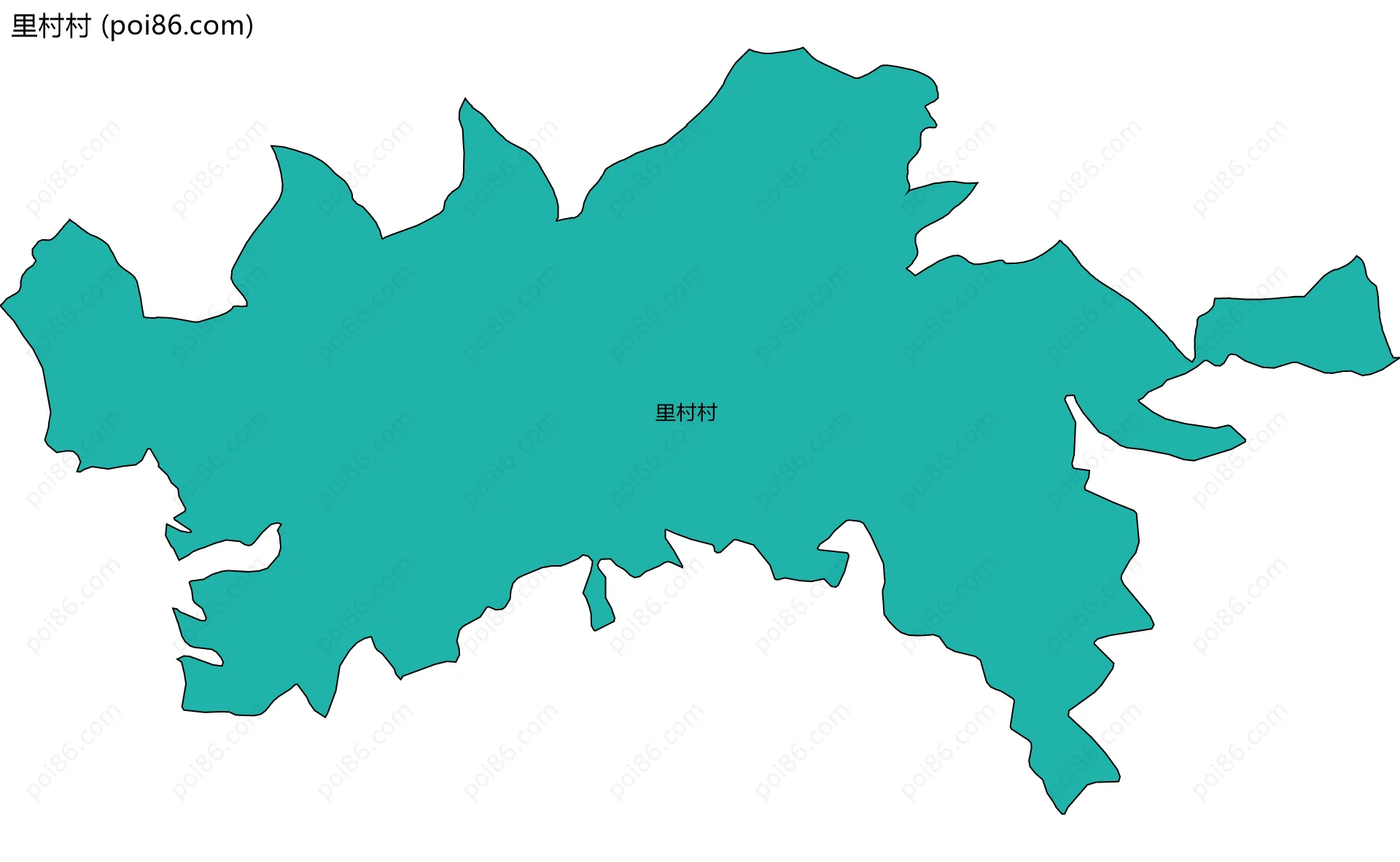 里村村边界地图