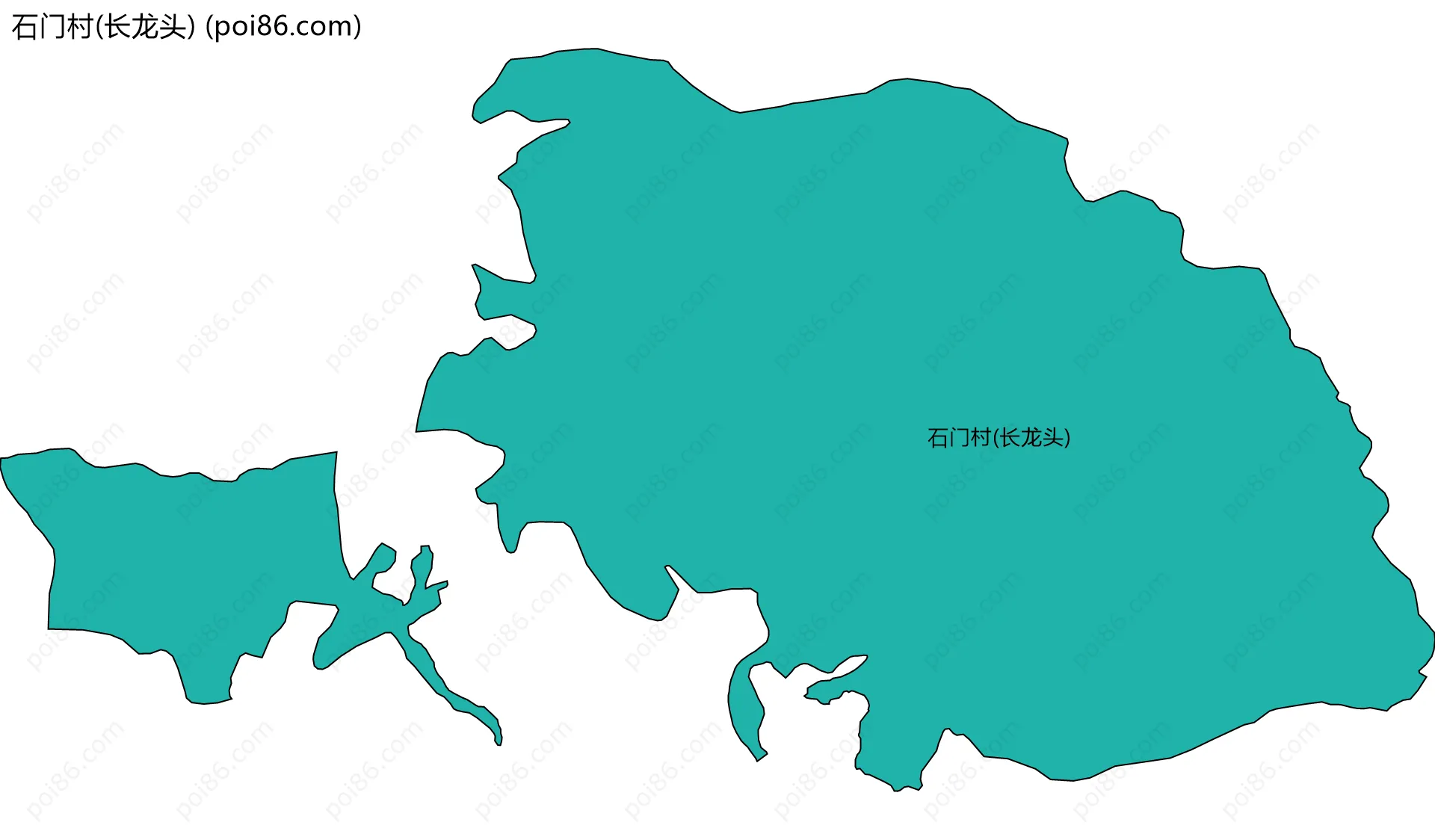 石门村(长龙头)边界地图
