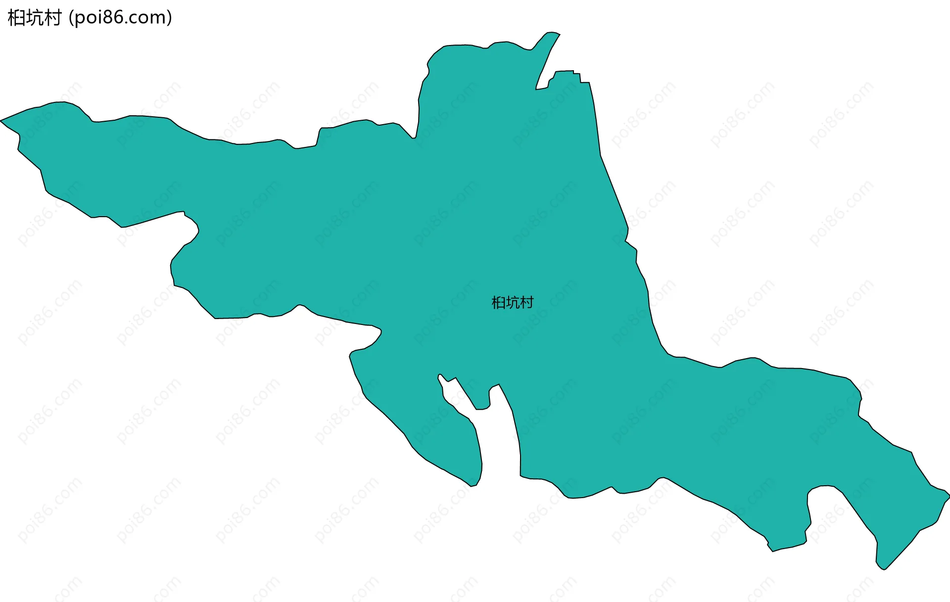 桕坑村边界地图