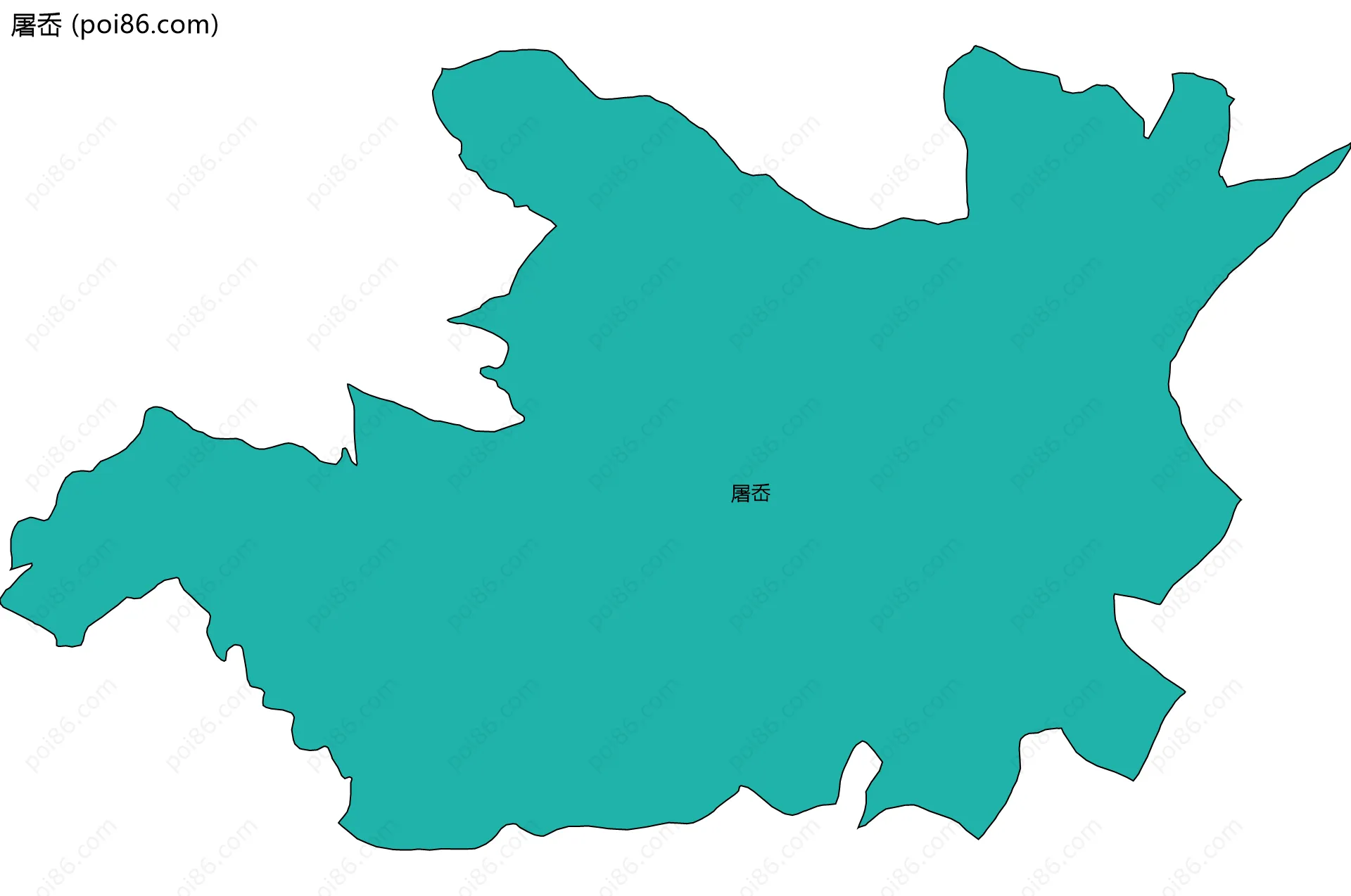 屠岙边界地图