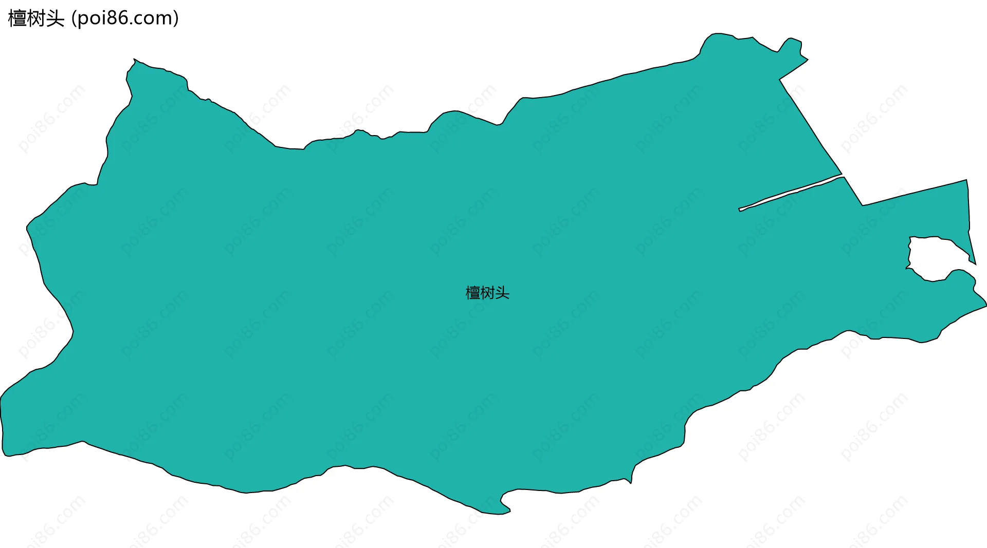 檀树头边界地图