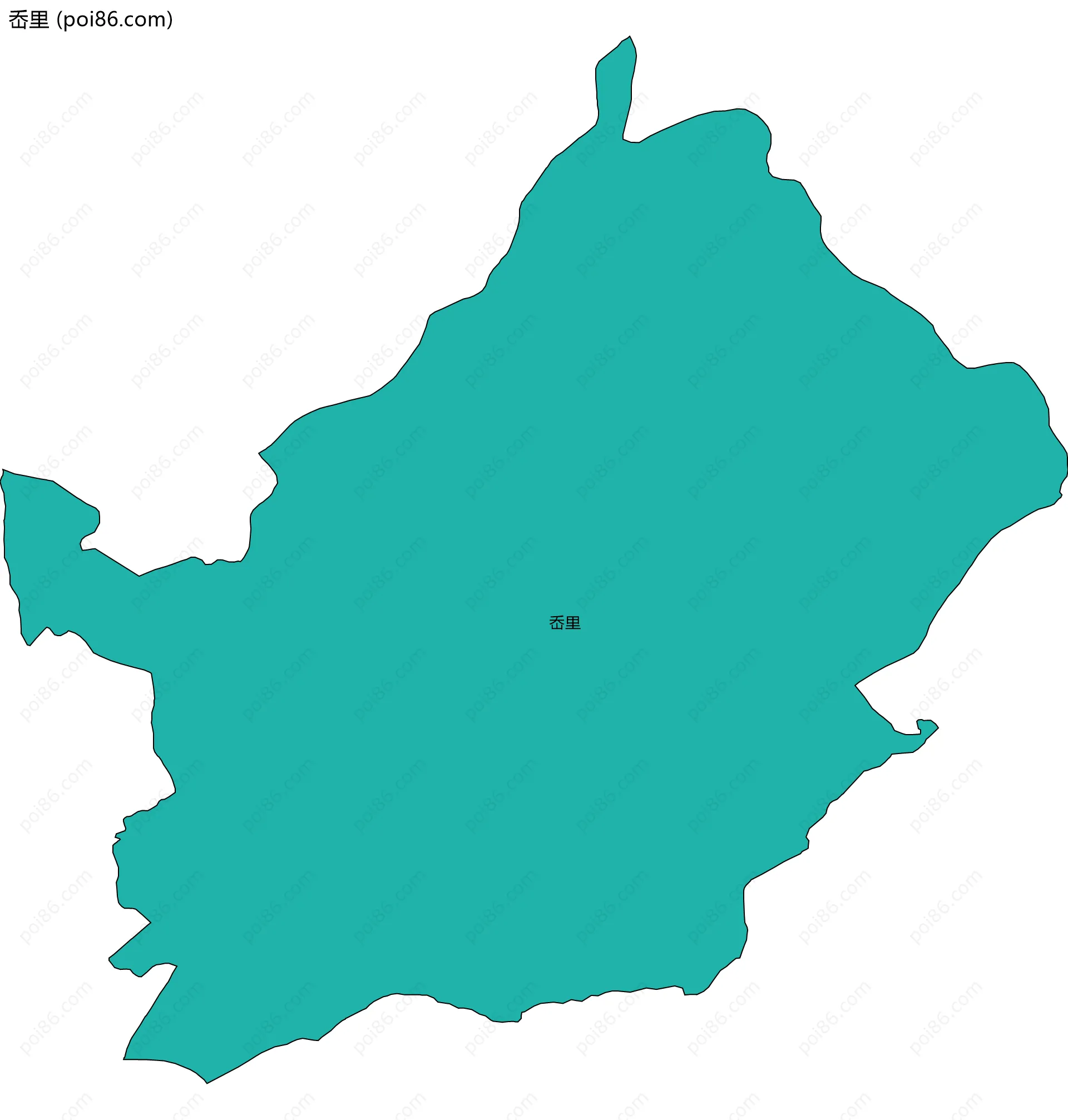 岙里边界地图