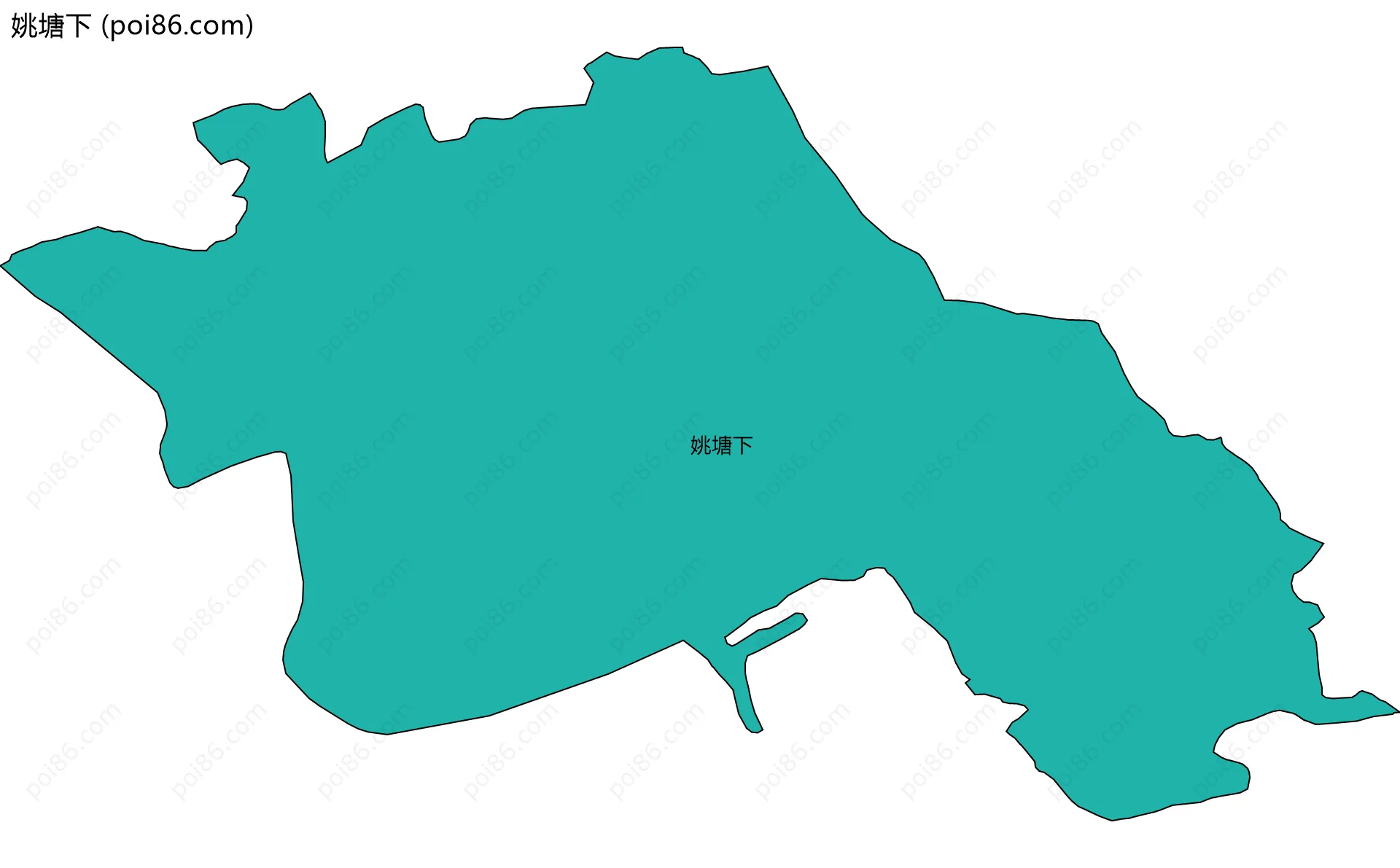 姚塘下边界地图