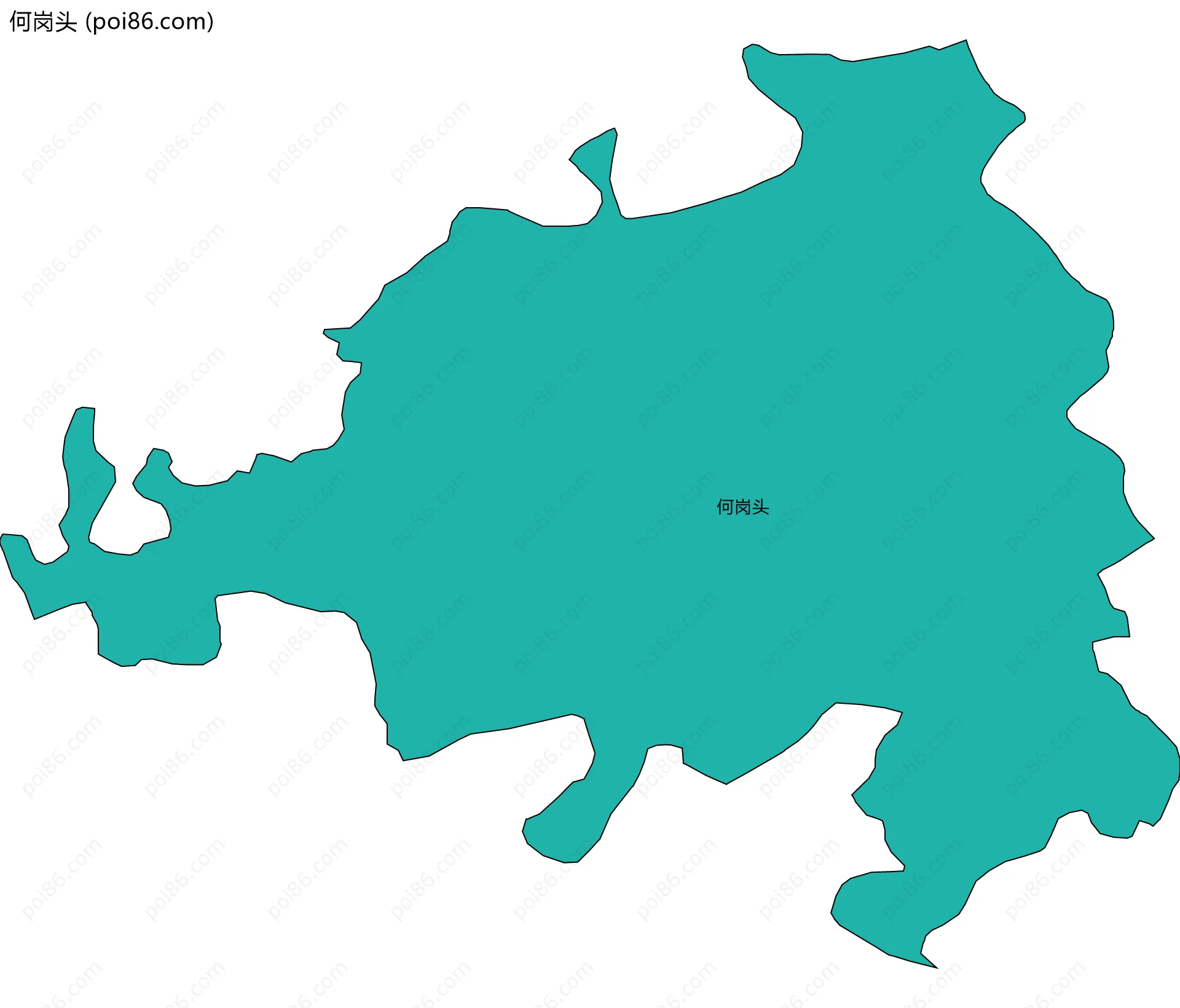 何岗头边界地图