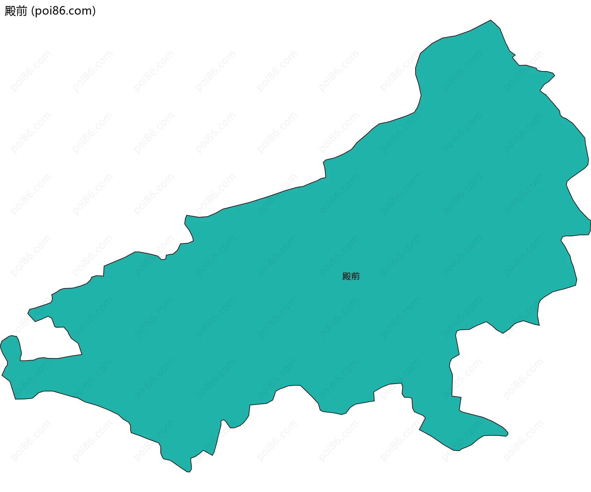 殿前边界地图