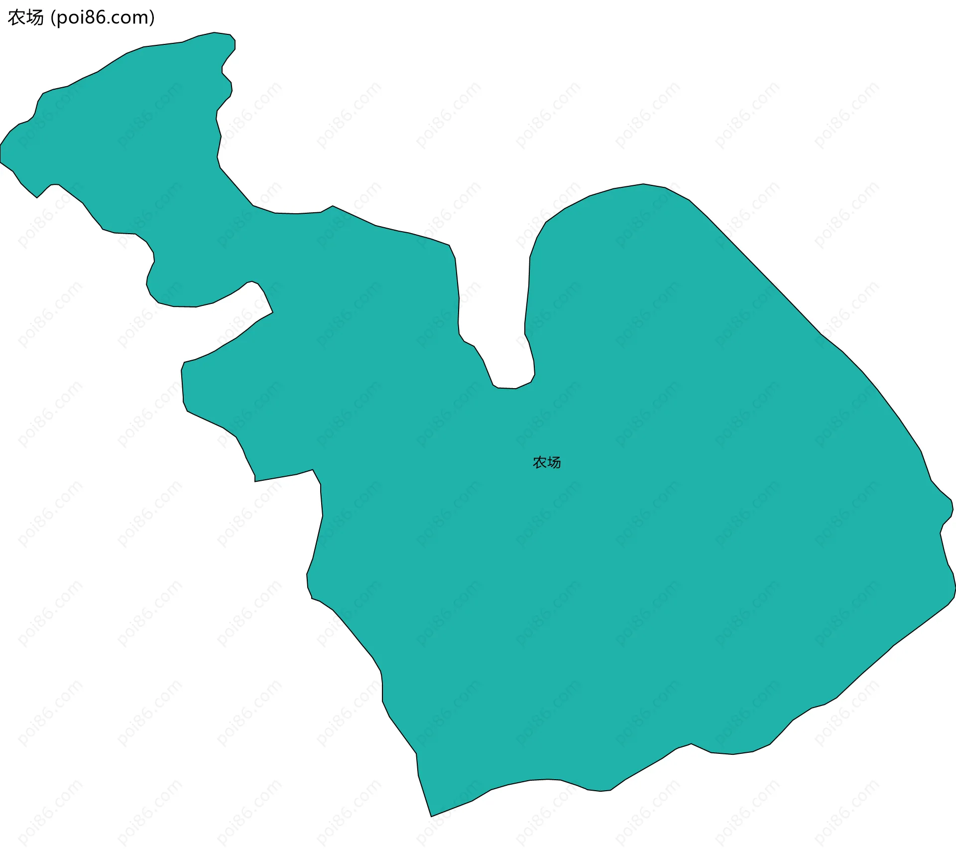 农场边界地图