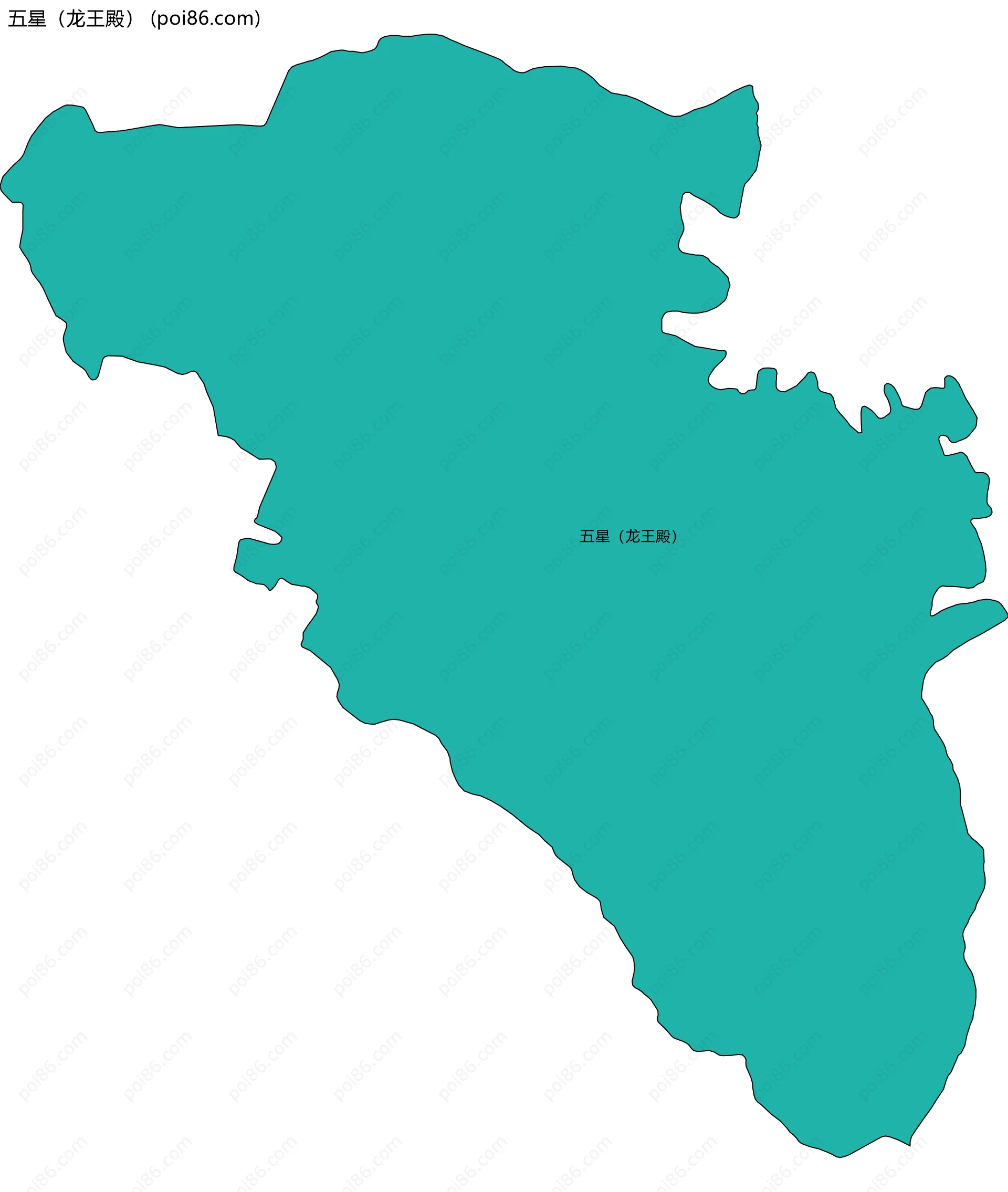 五星（龙王殿）边界地图