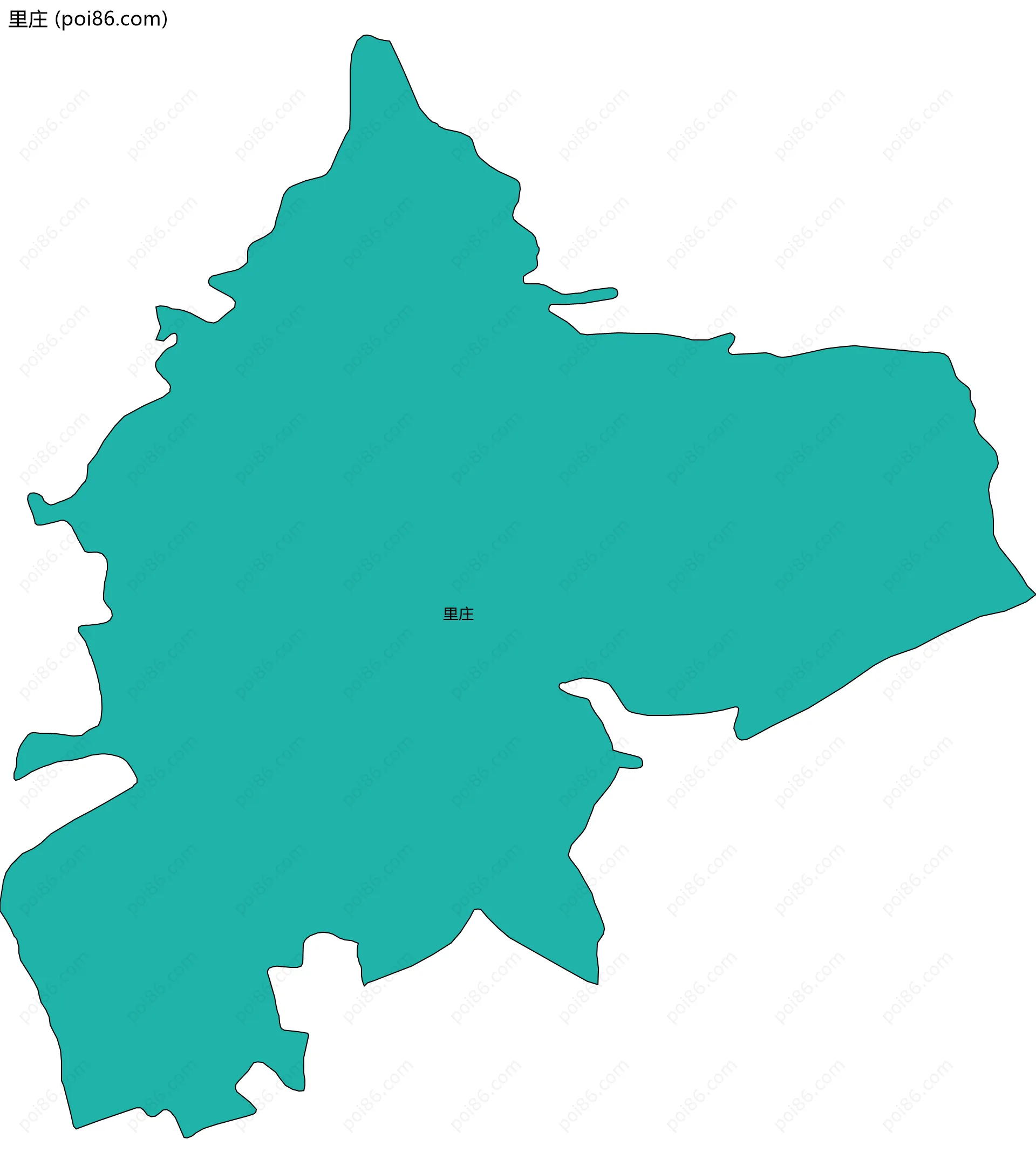 里庄边界地图