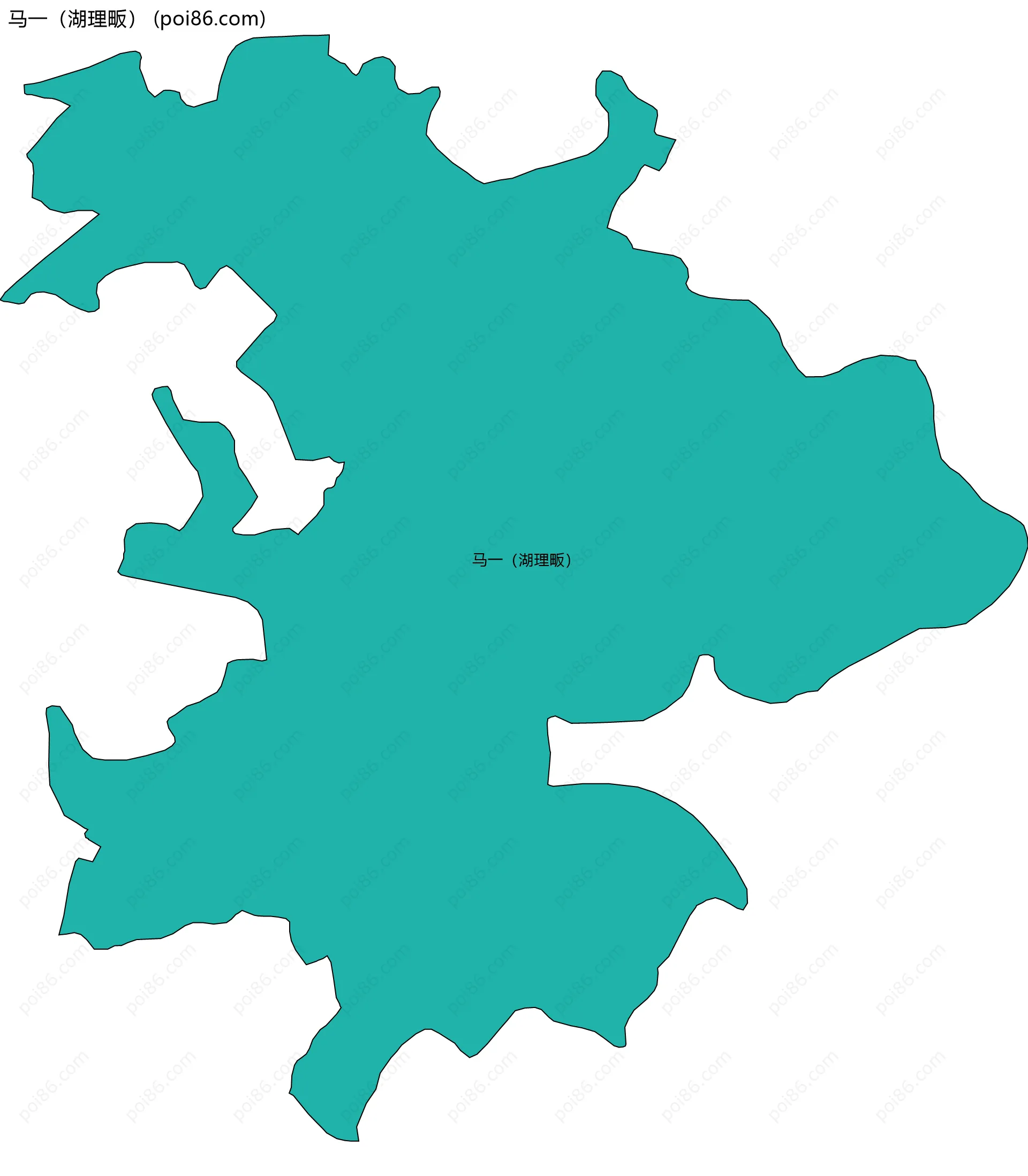 马一（湖理畈）边界地图