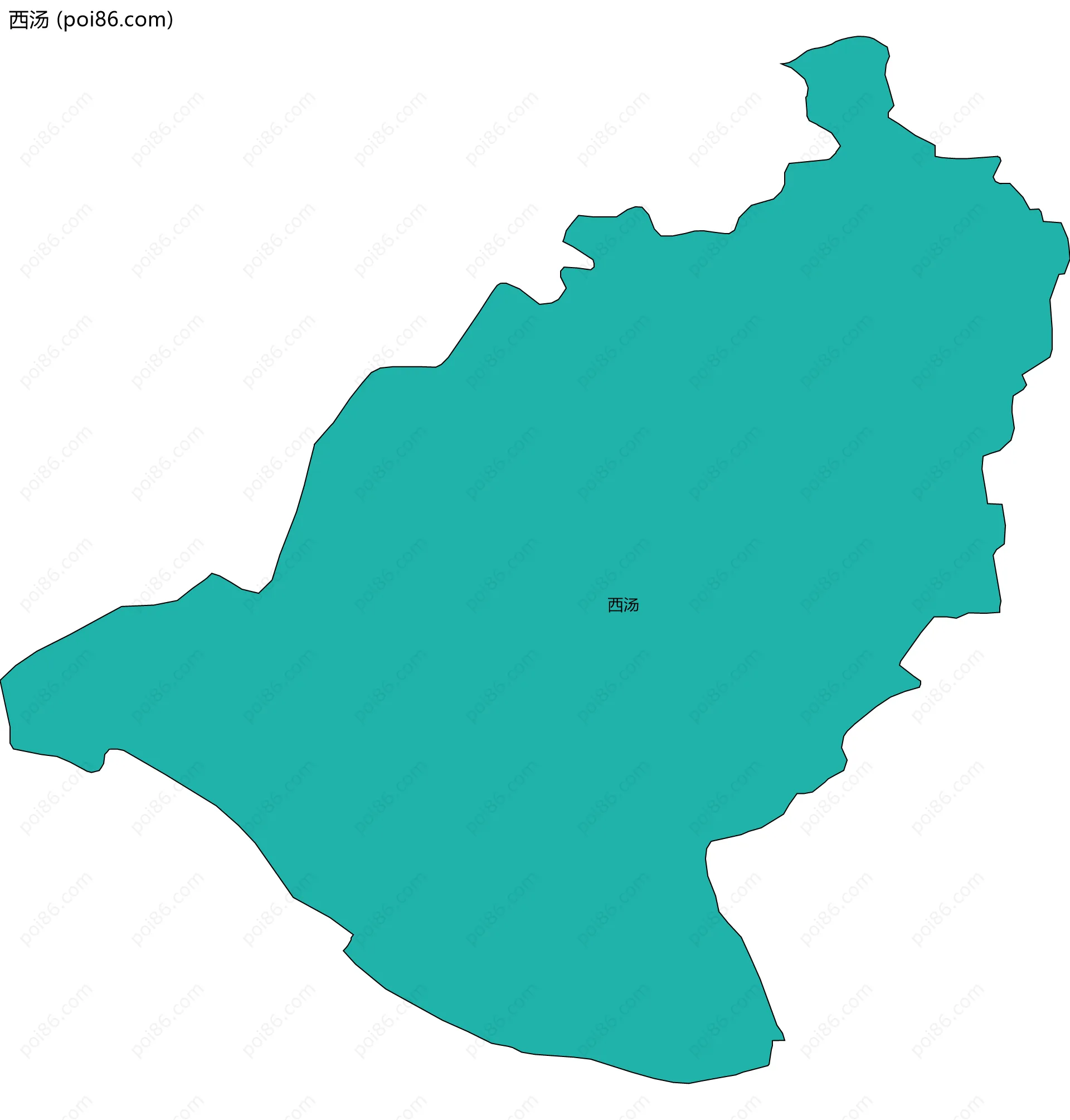 西汤边界地图