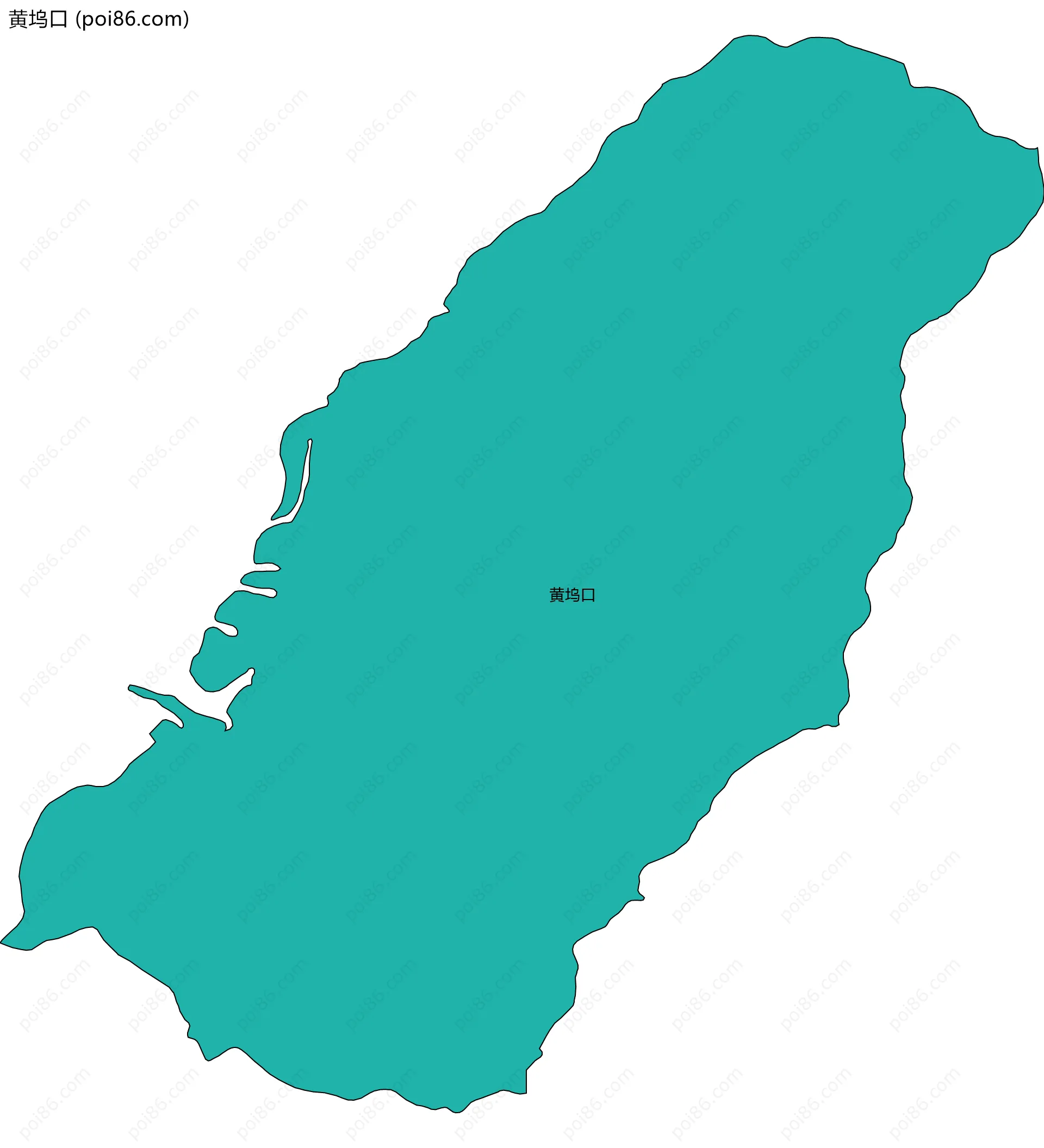 黄坞口边界地图