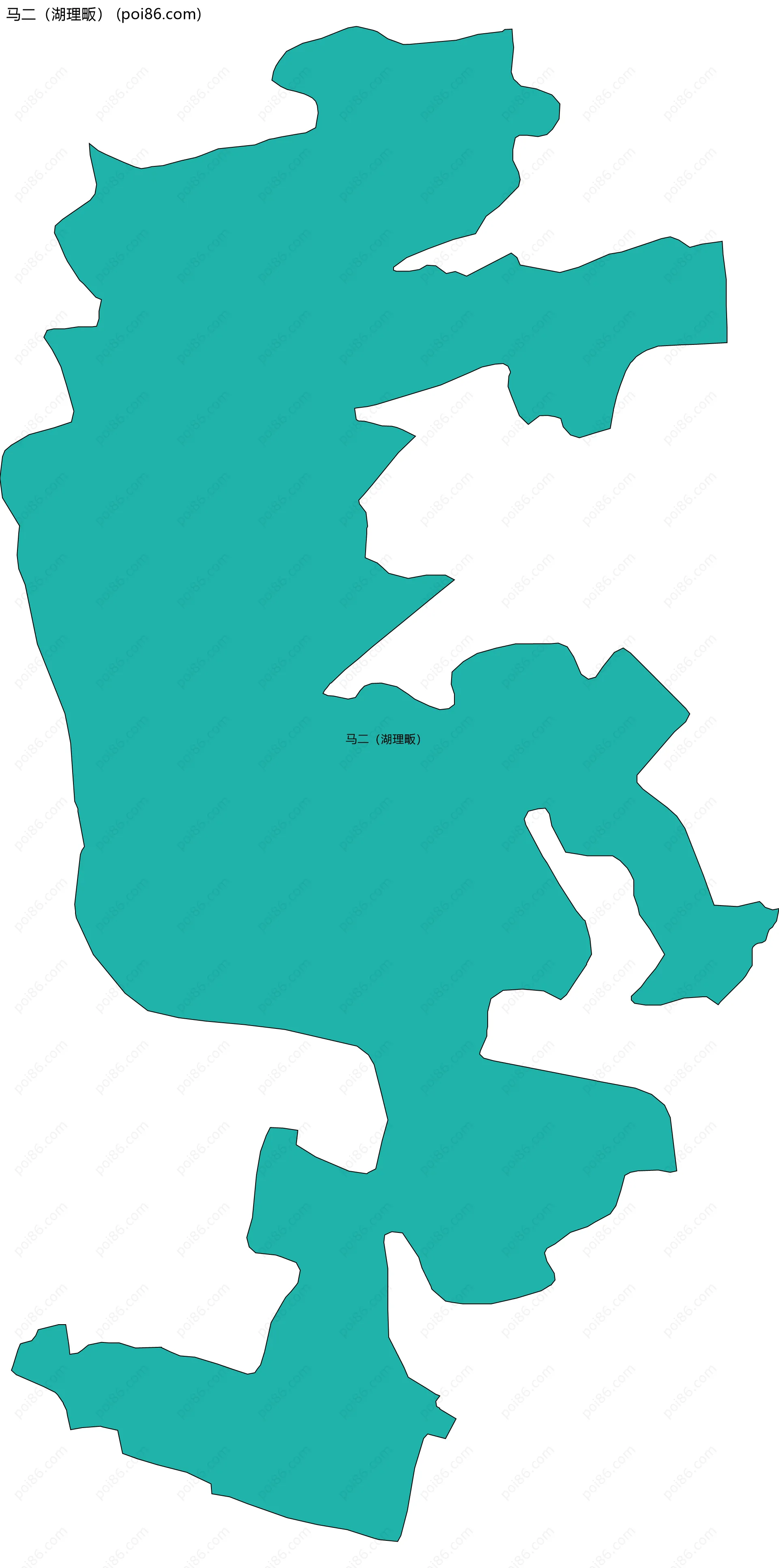 马二（湖理畈）边界地图
