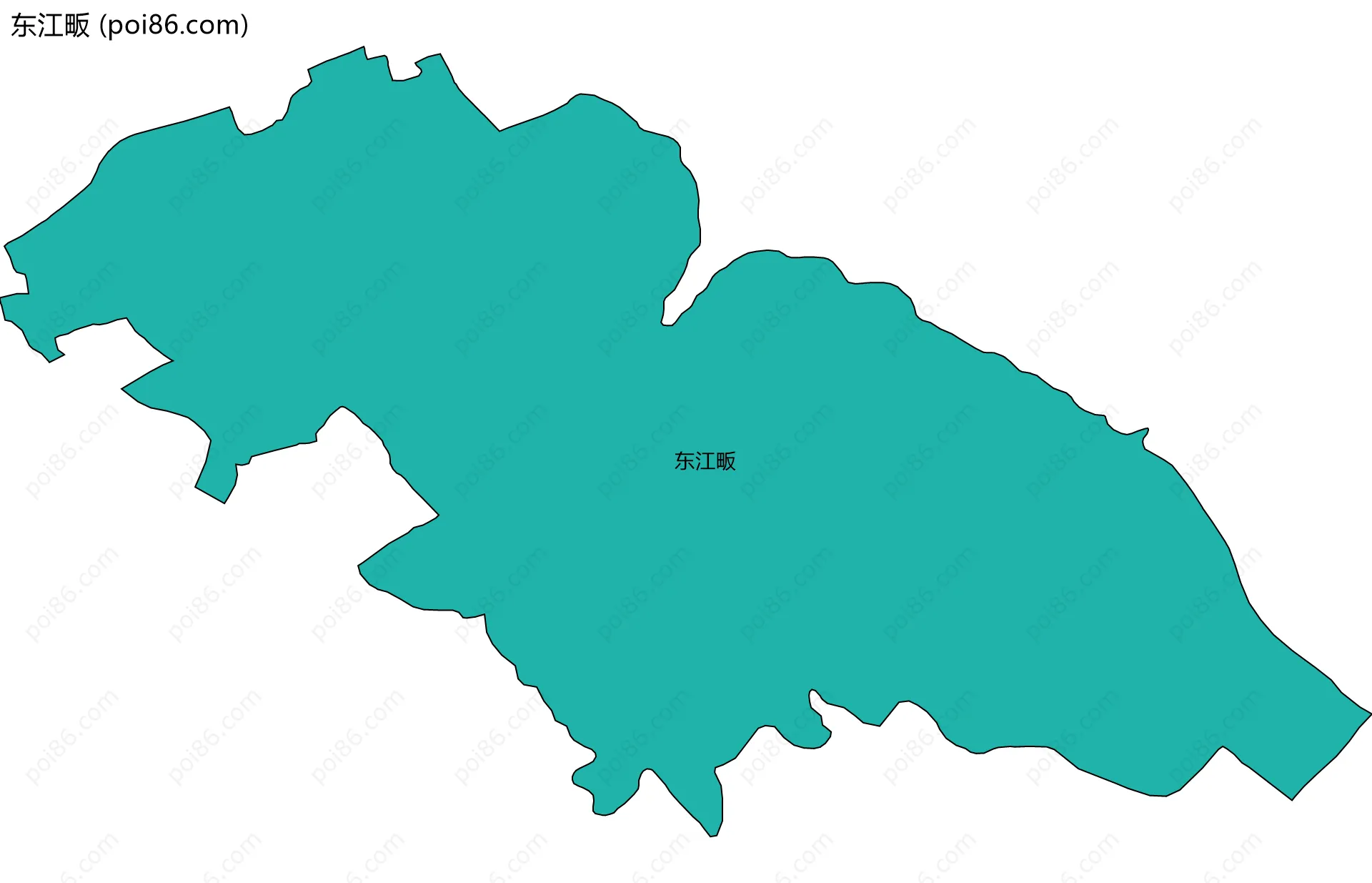 东江畈边界地图
