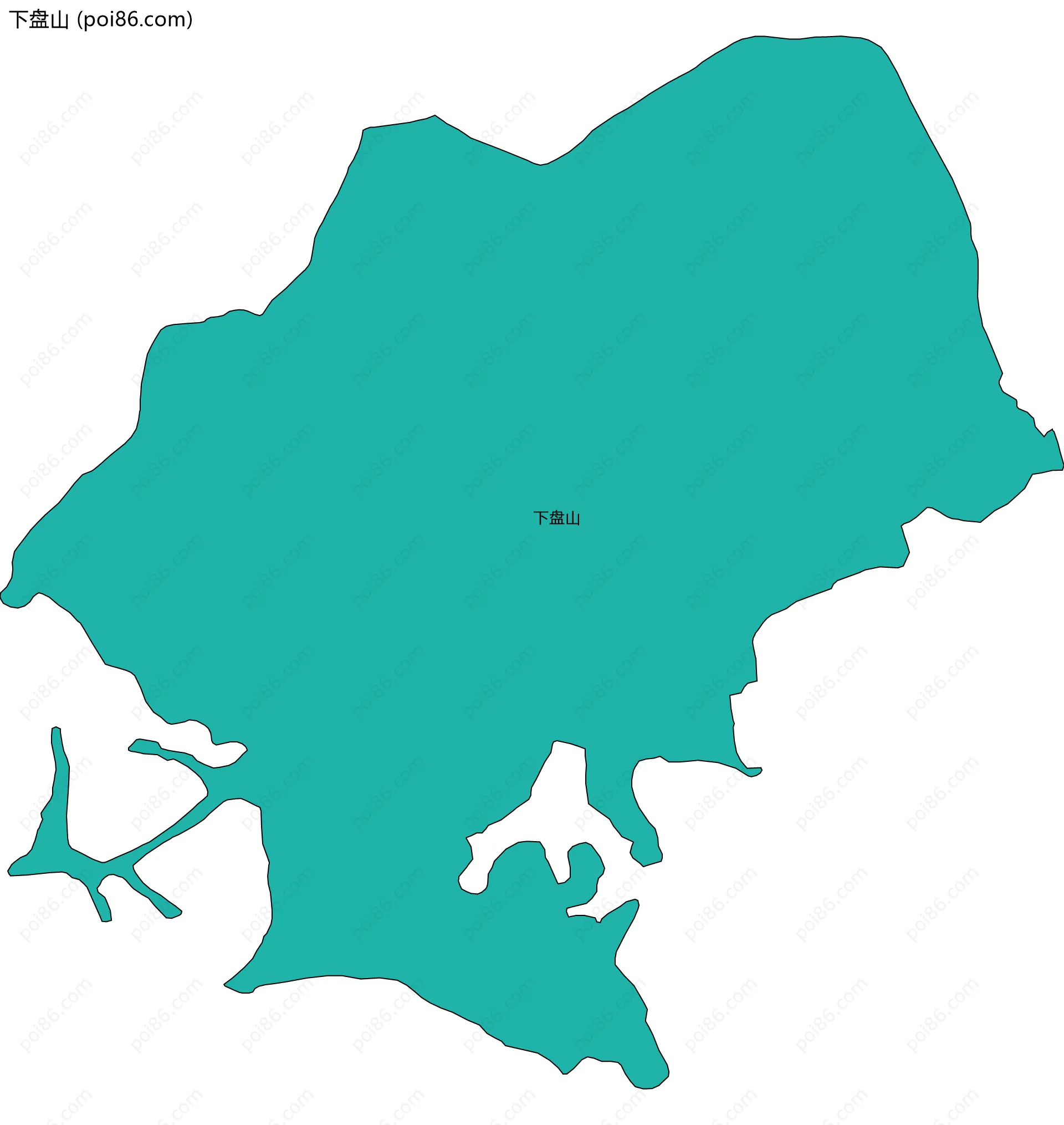 下盘山边界地图