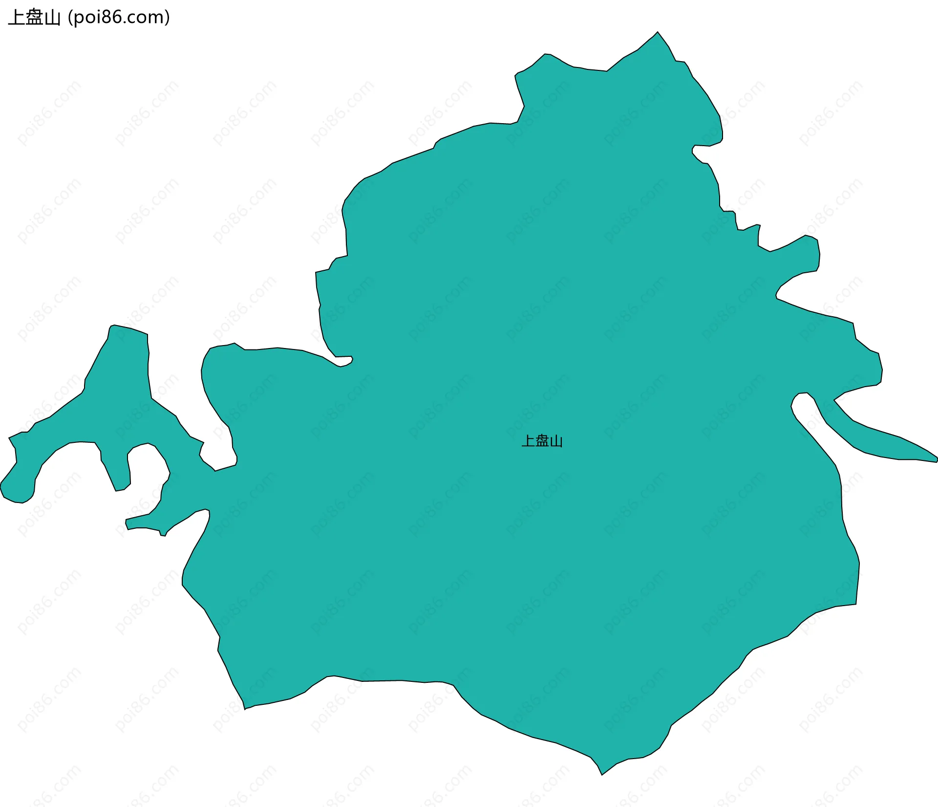 上盘山边界地图
