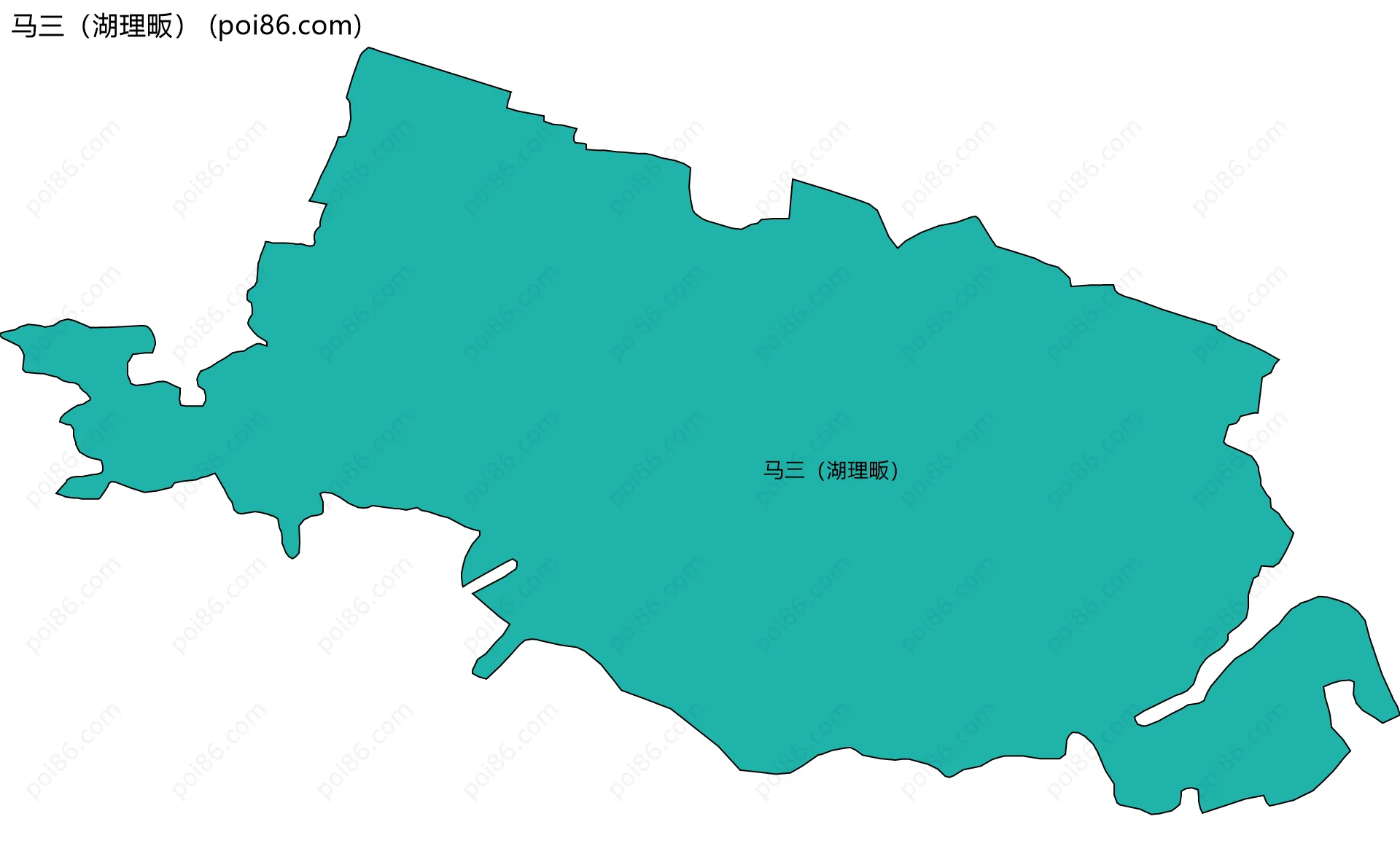 马三（湖理畈）边界地图
