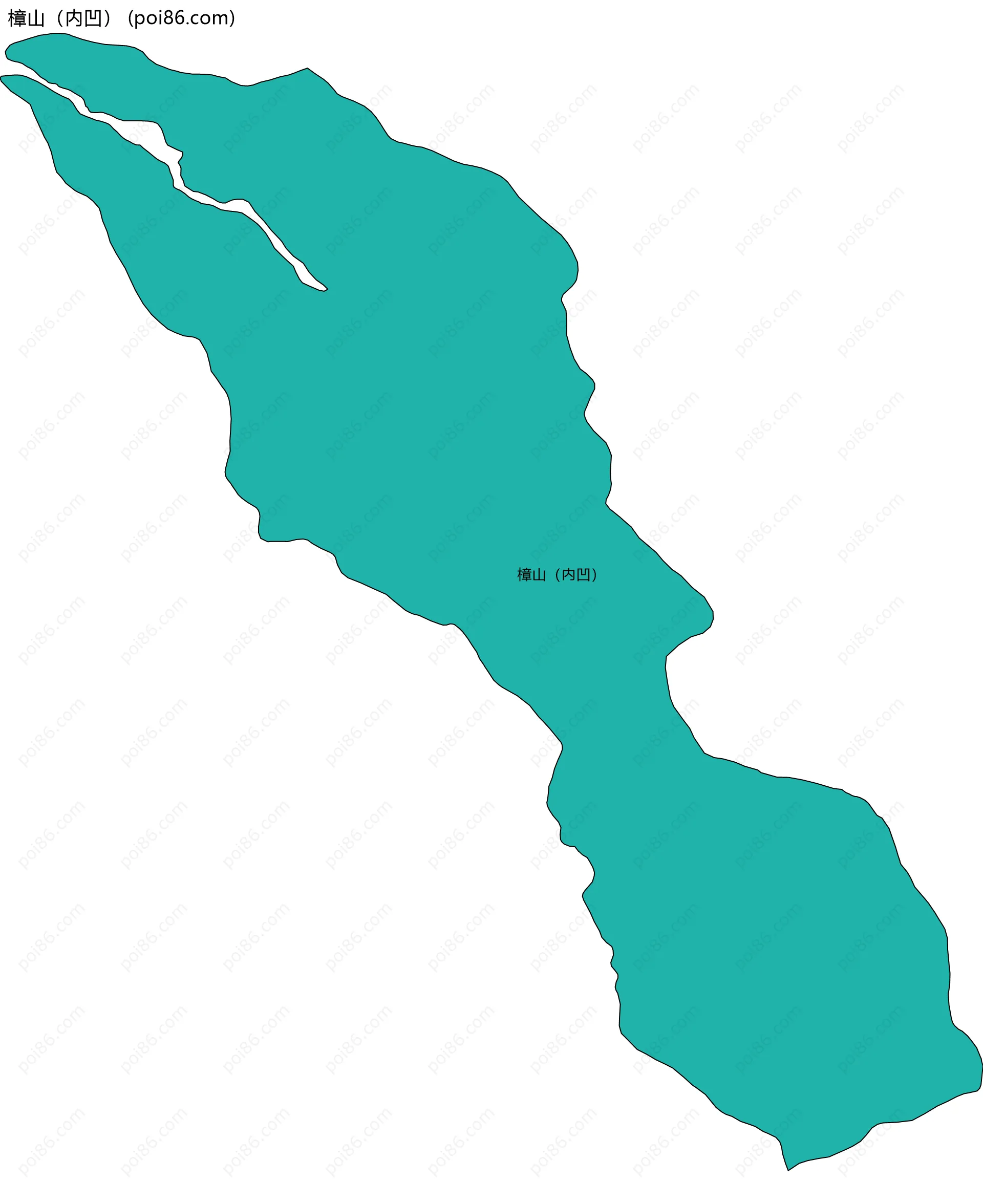 樟山（内凹）边界地图