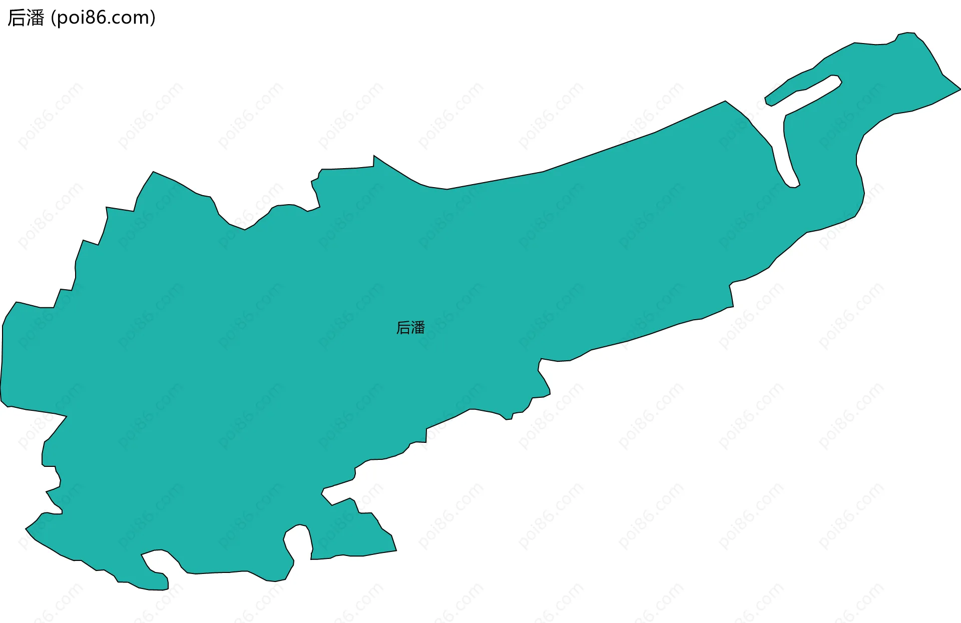 后潘边界地图
