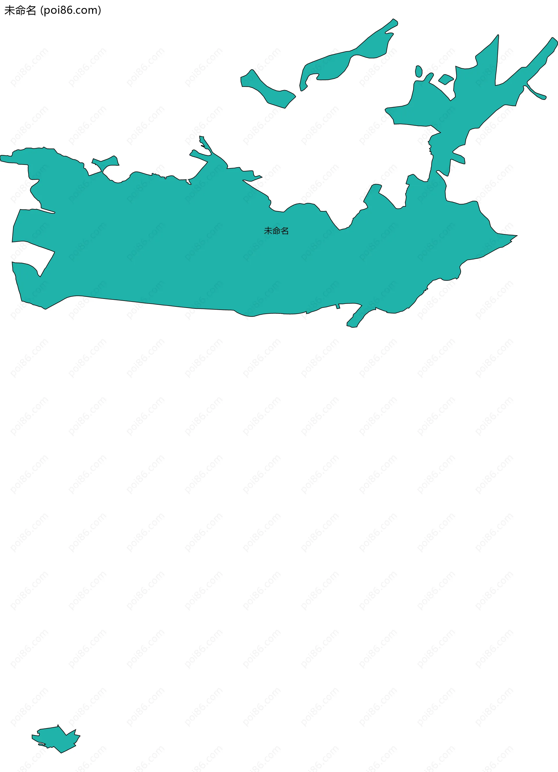 未命名边界地图