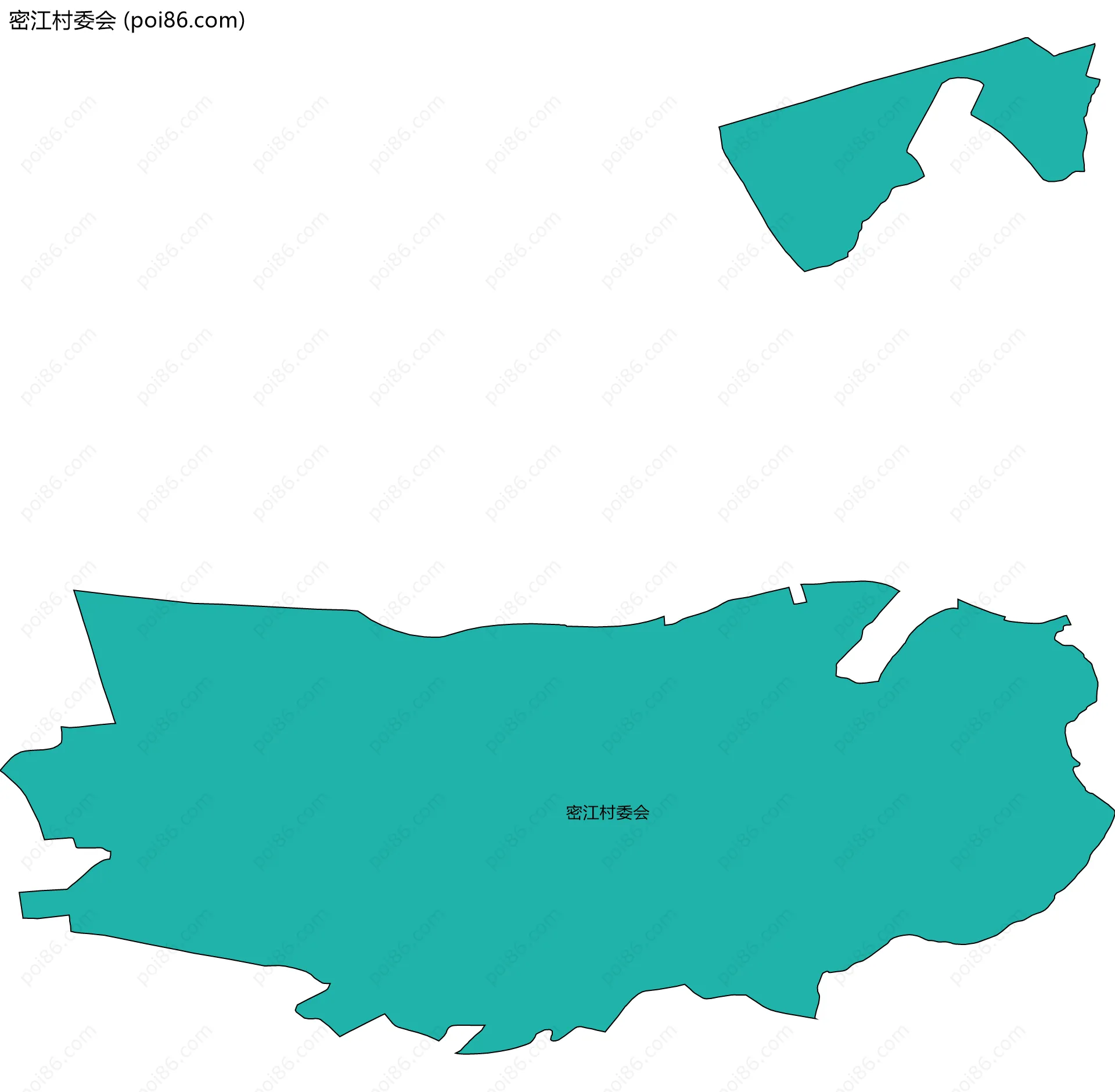 密江村委会边界地图