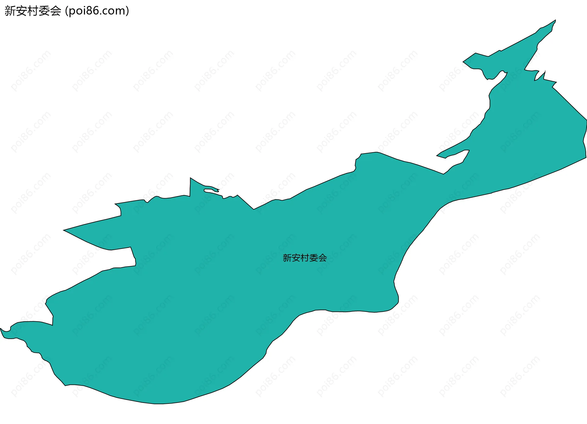 新安村委会边界地图