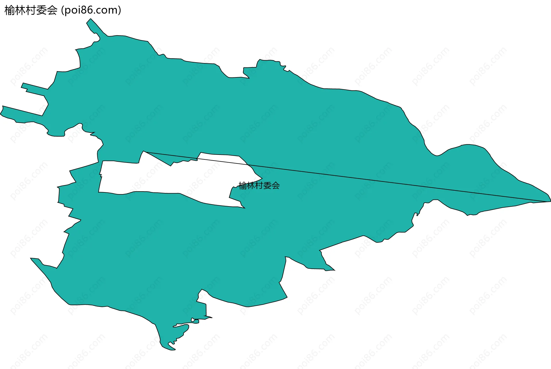 榆林村委会边界地图