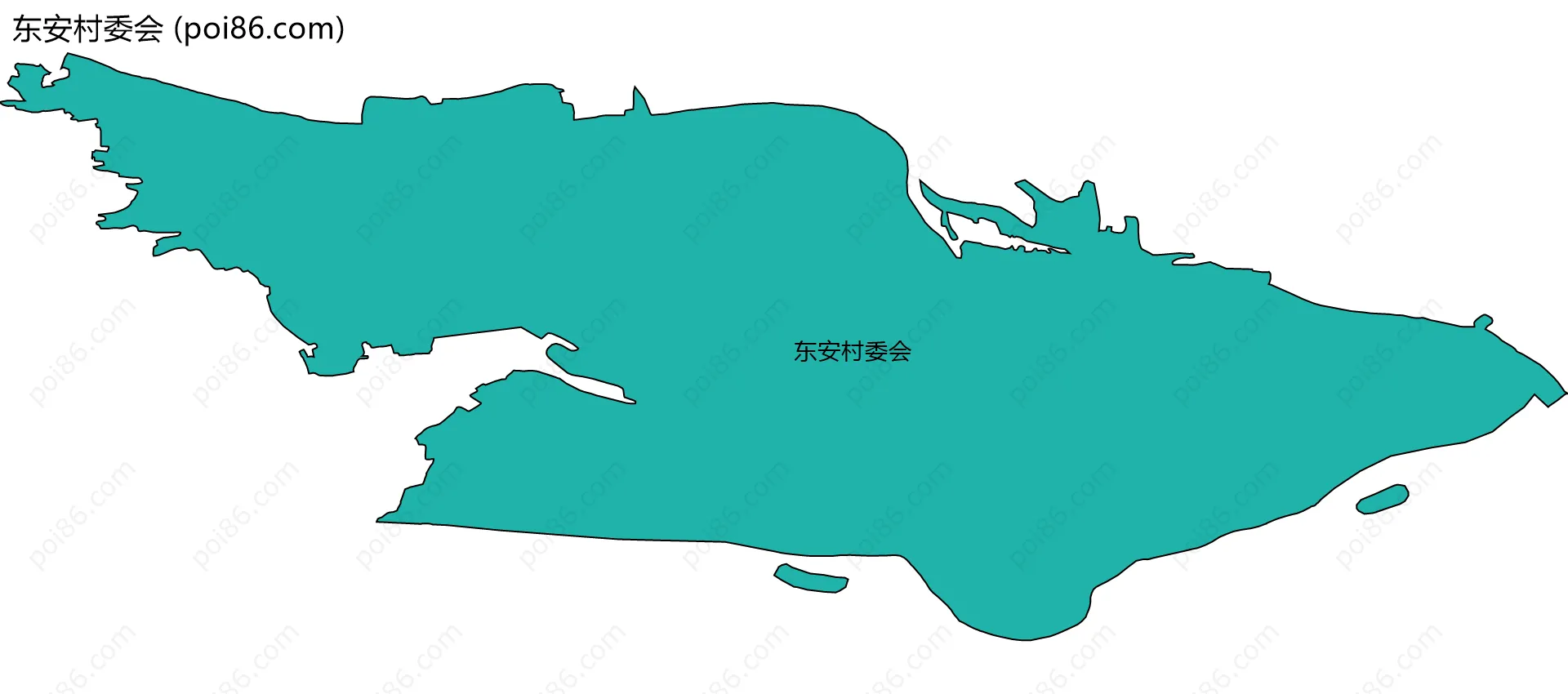 东安村委会边界地图