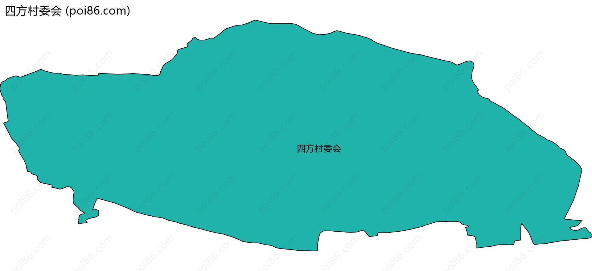 四方村委会边界地图