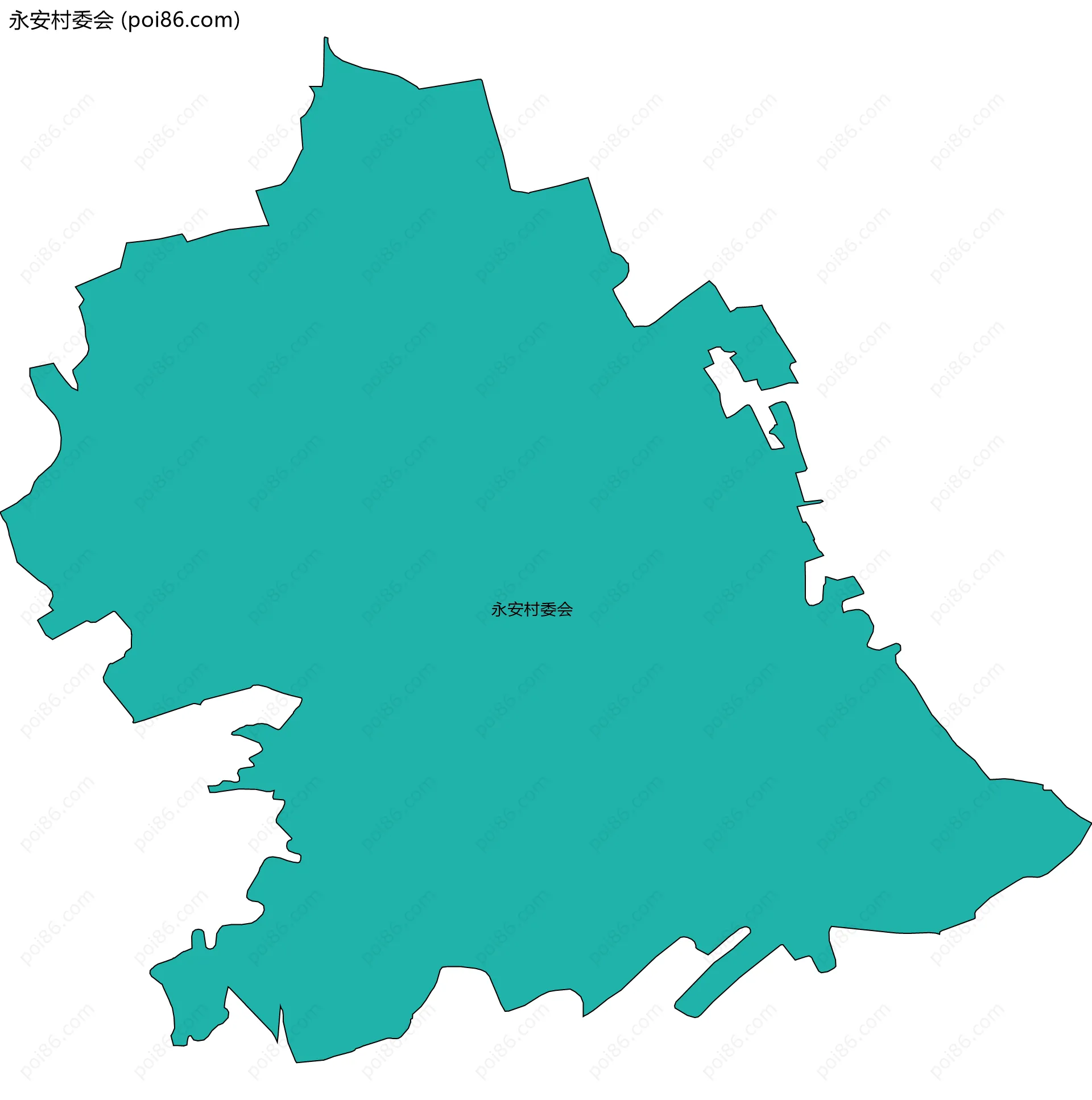 永安村委会边界地图