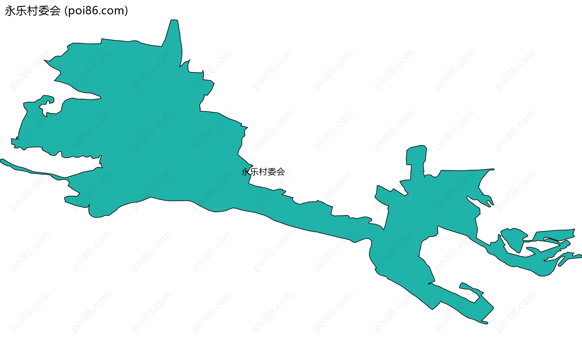 永乐村委会边界地图