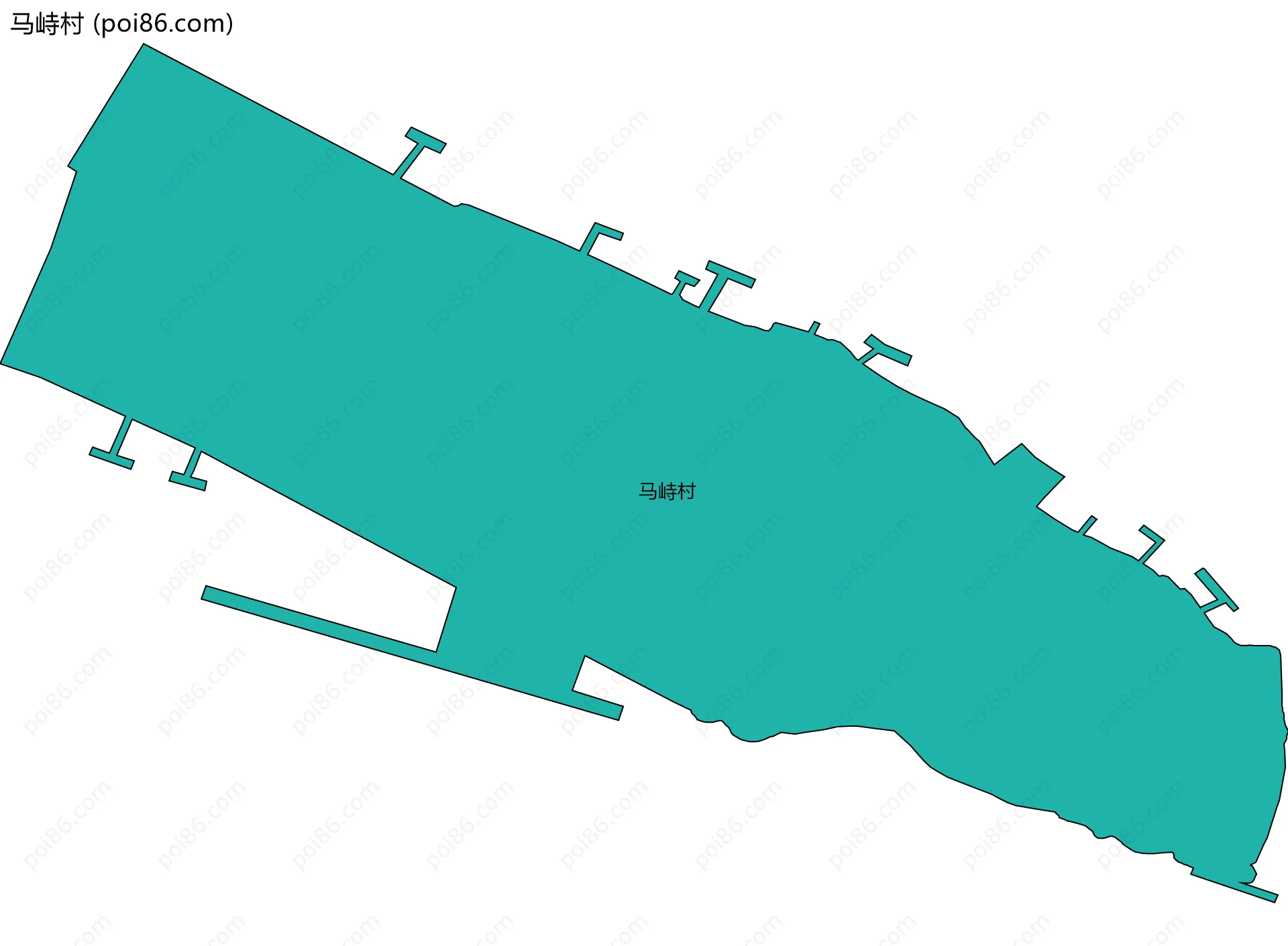 马峙村边界地图