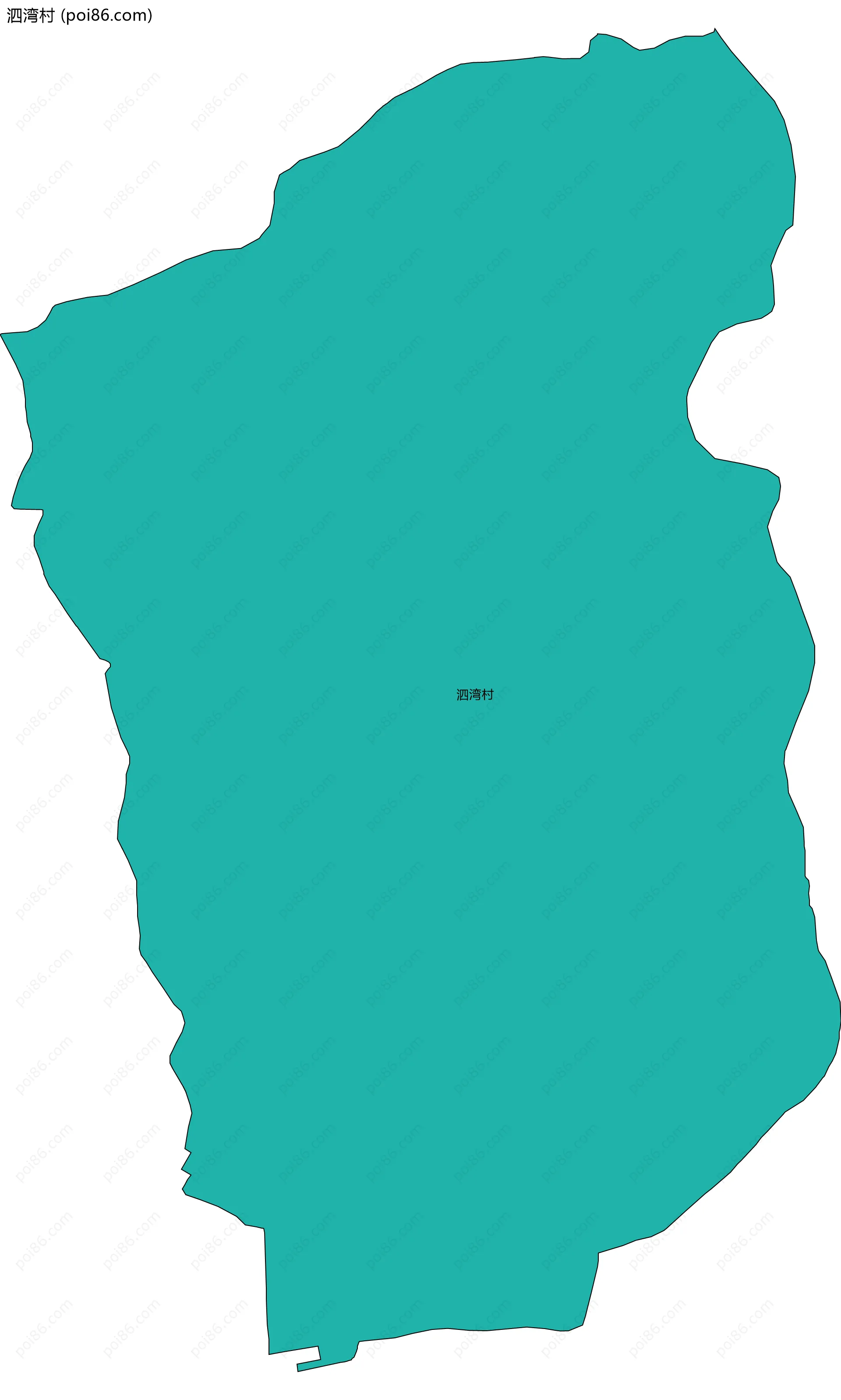 泗湾村边界地图