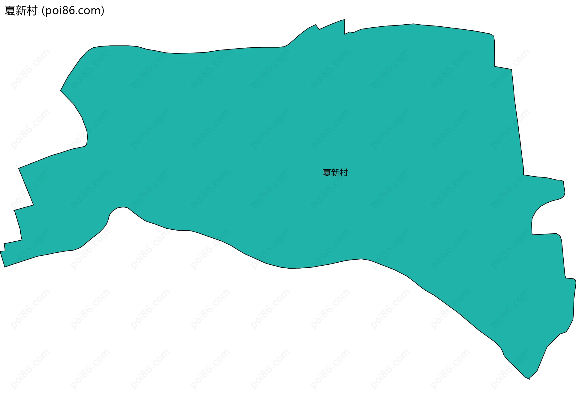 夏新村边界地图