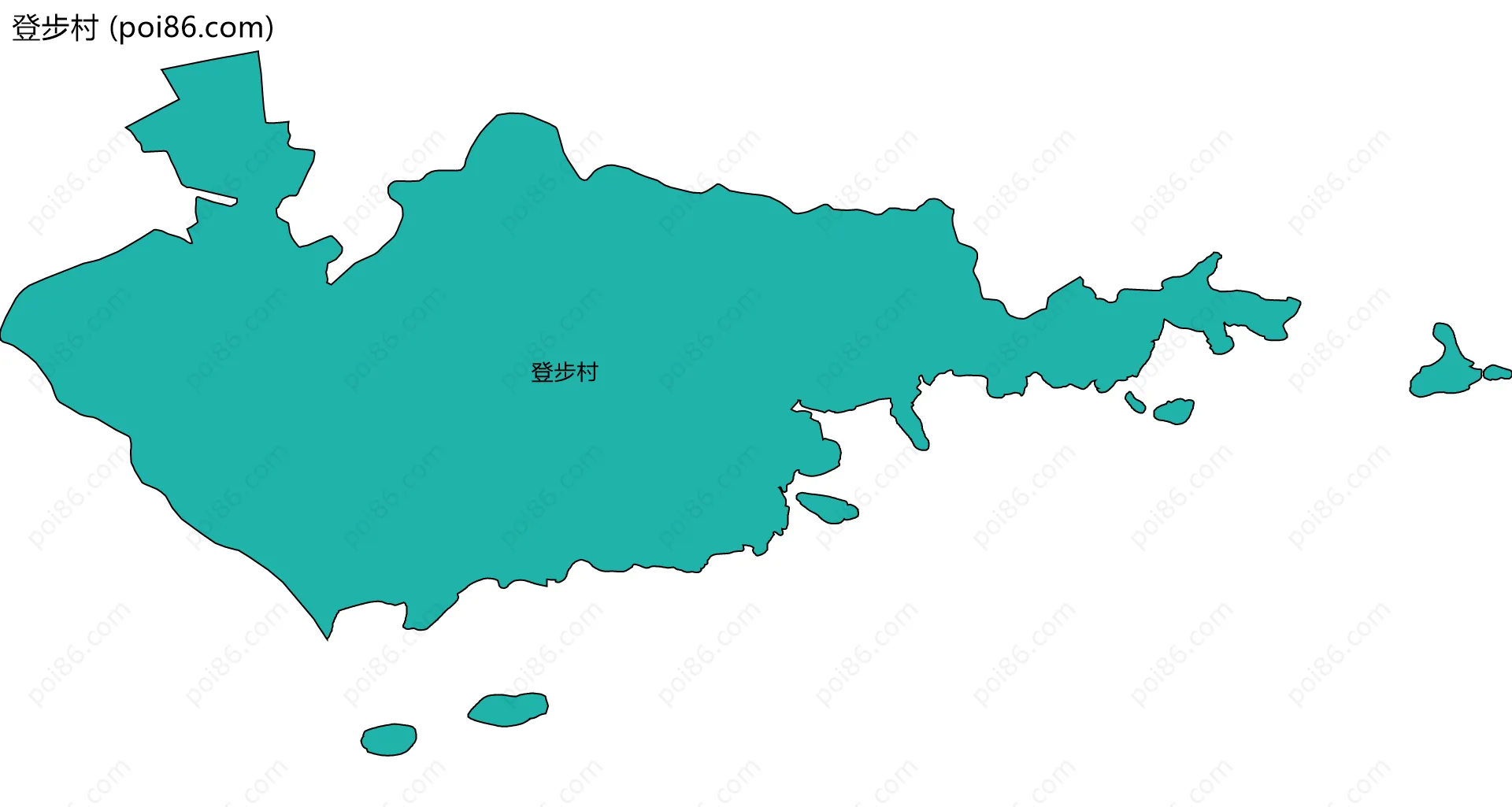 登步村边界地图