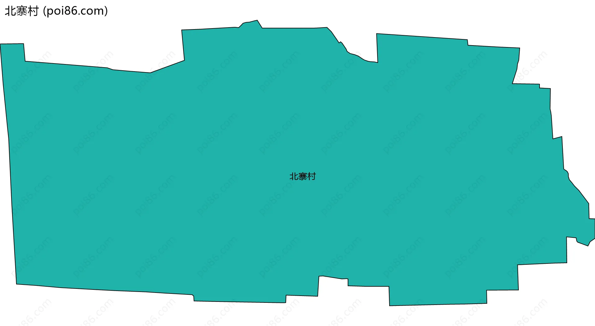 北寨村边界地图