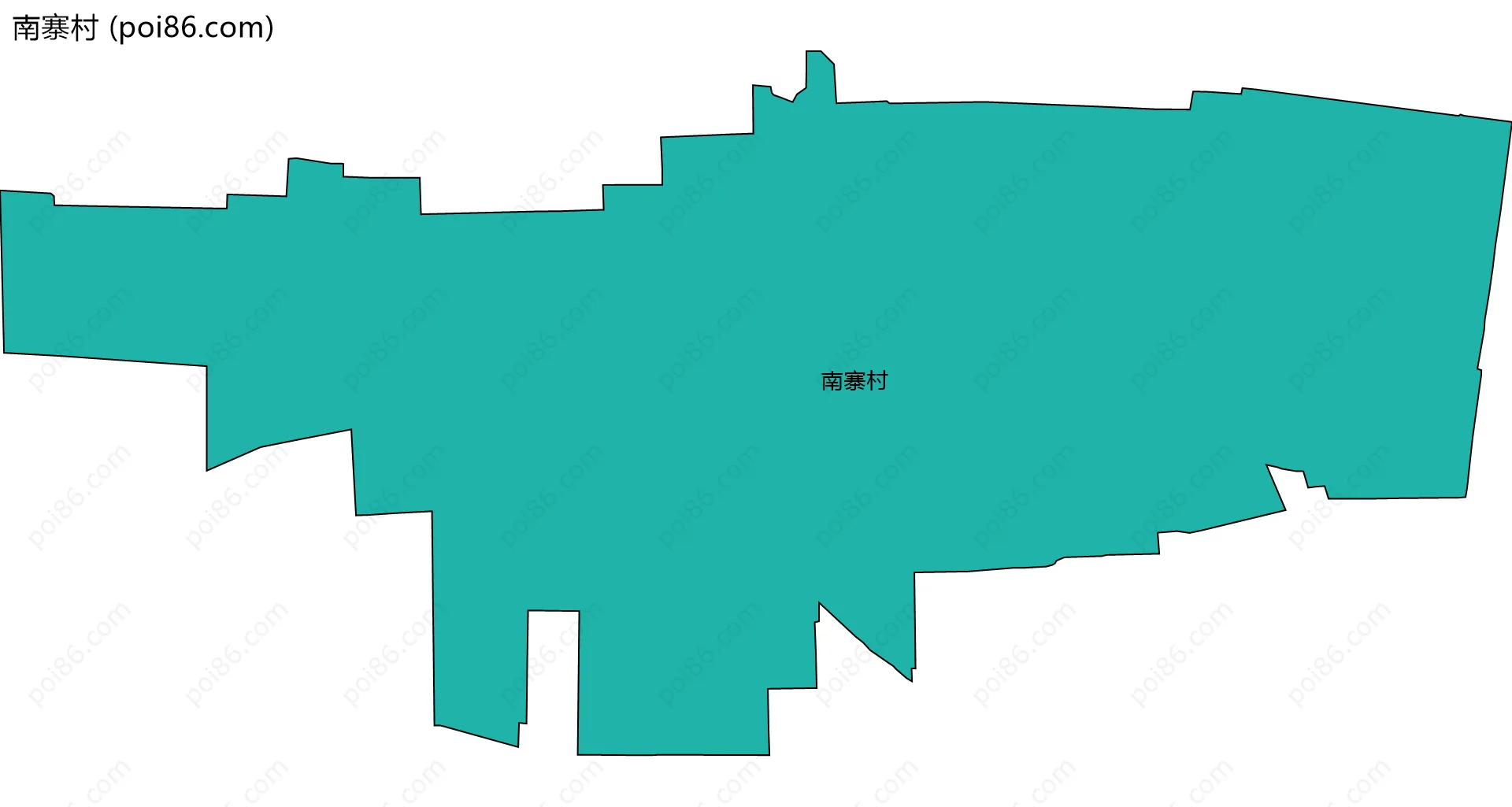 南寨村边界地图