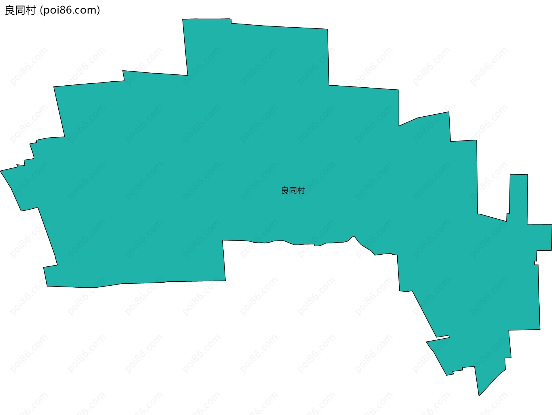 良同村边界地图