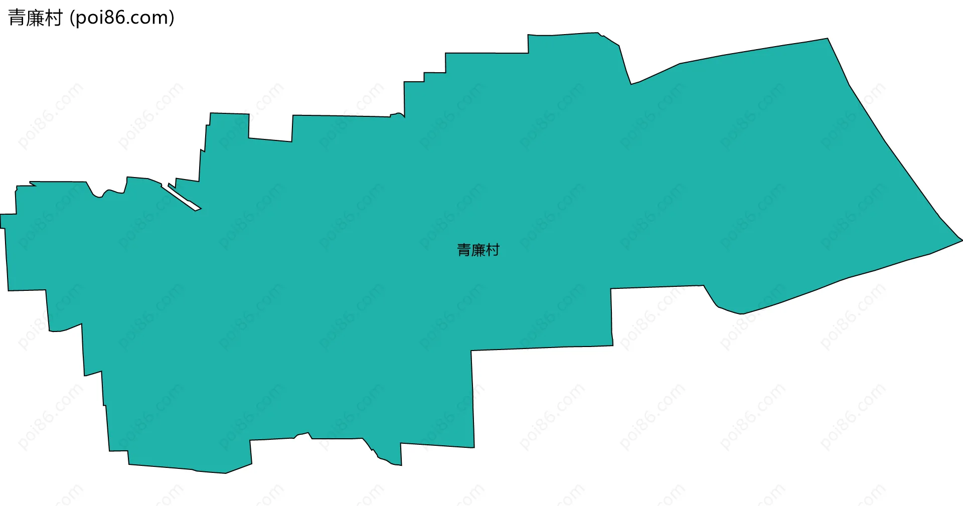 青廉村边界地图