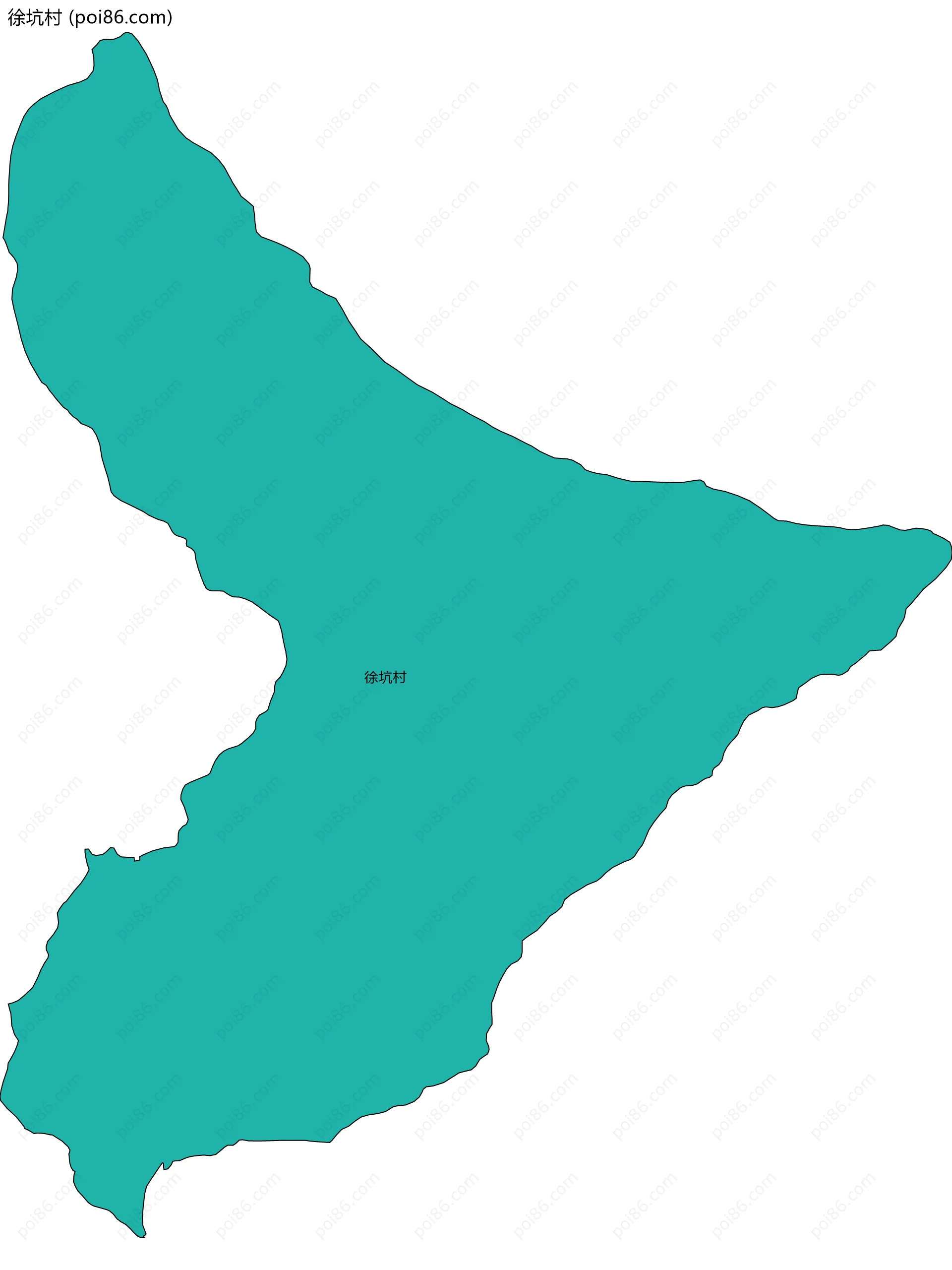 徐坑村边界地图