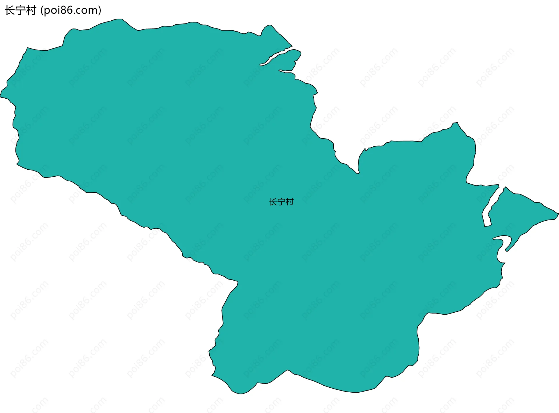 长宁村边界地图